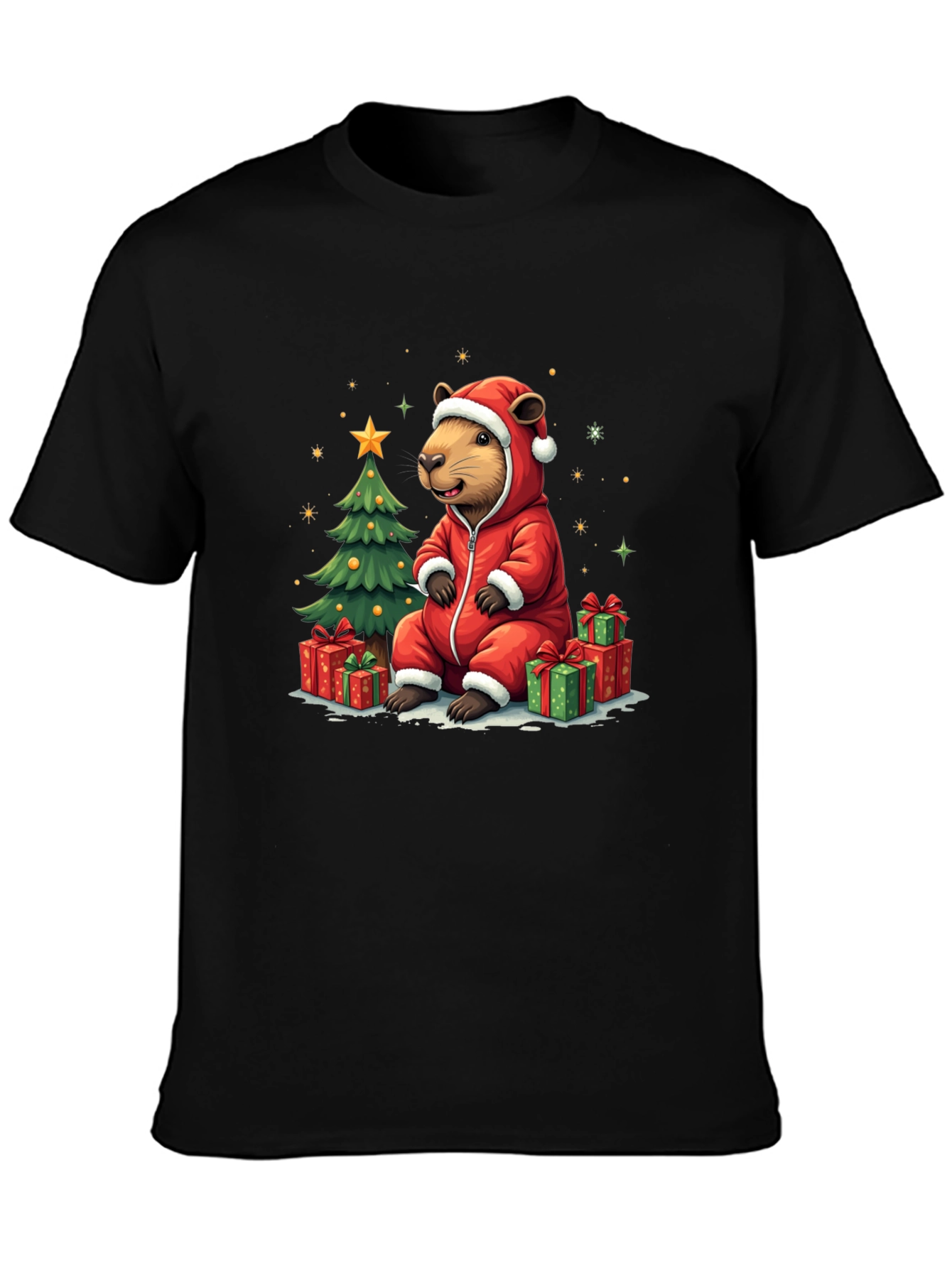 Festive Beaver Christmas T-Shirt