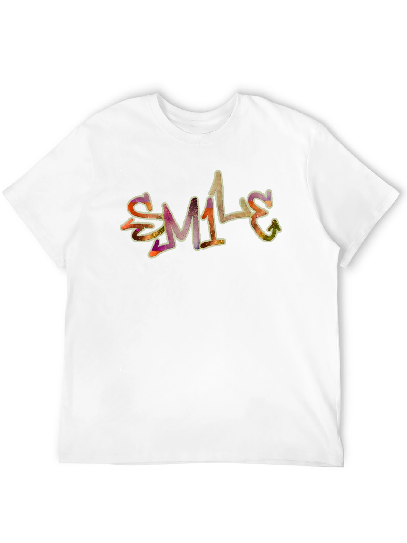 Smile Graphic Black T-Shirt - Casual Style