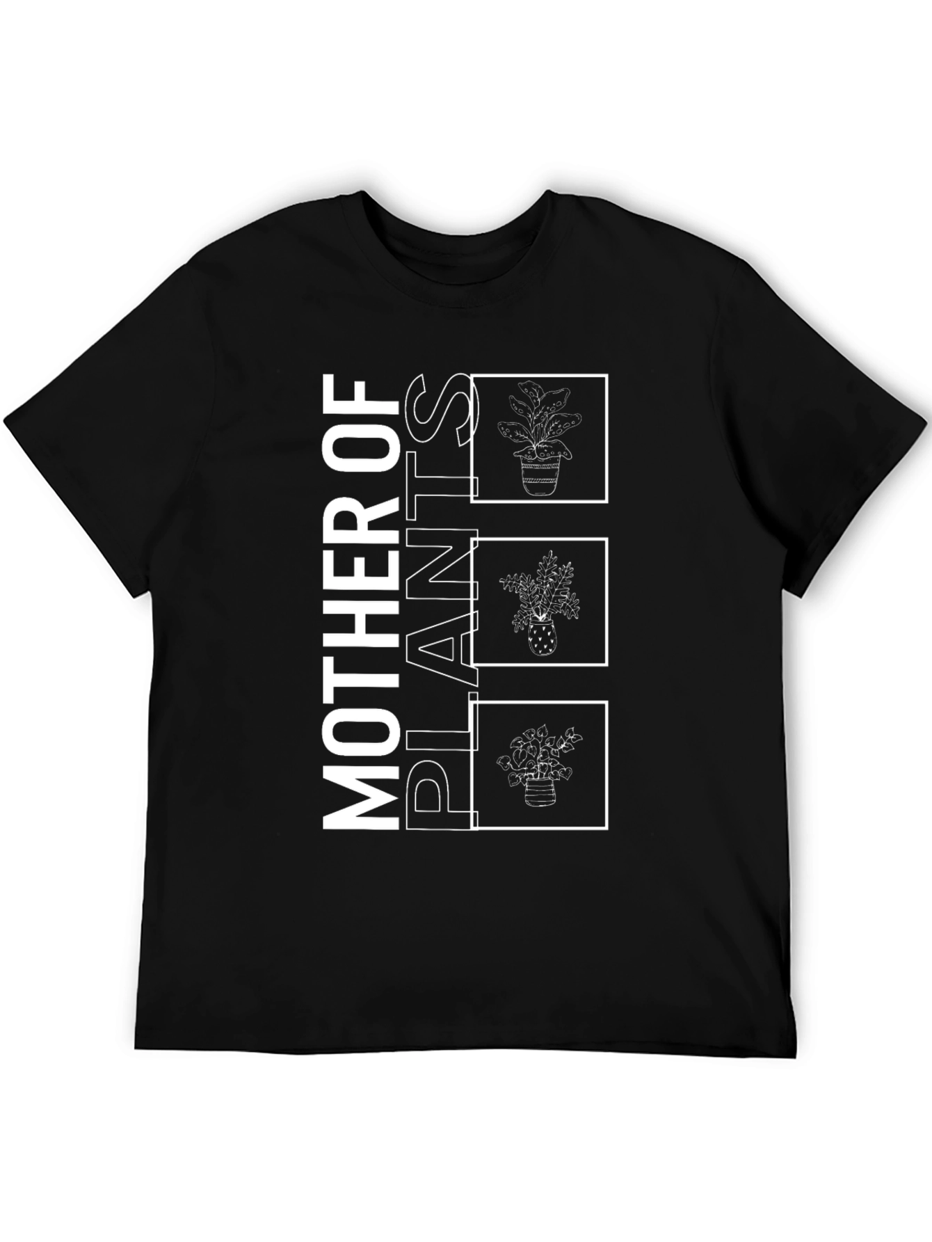 Mother of Plants Graphic Tee - Black Unisex T-Shirt
