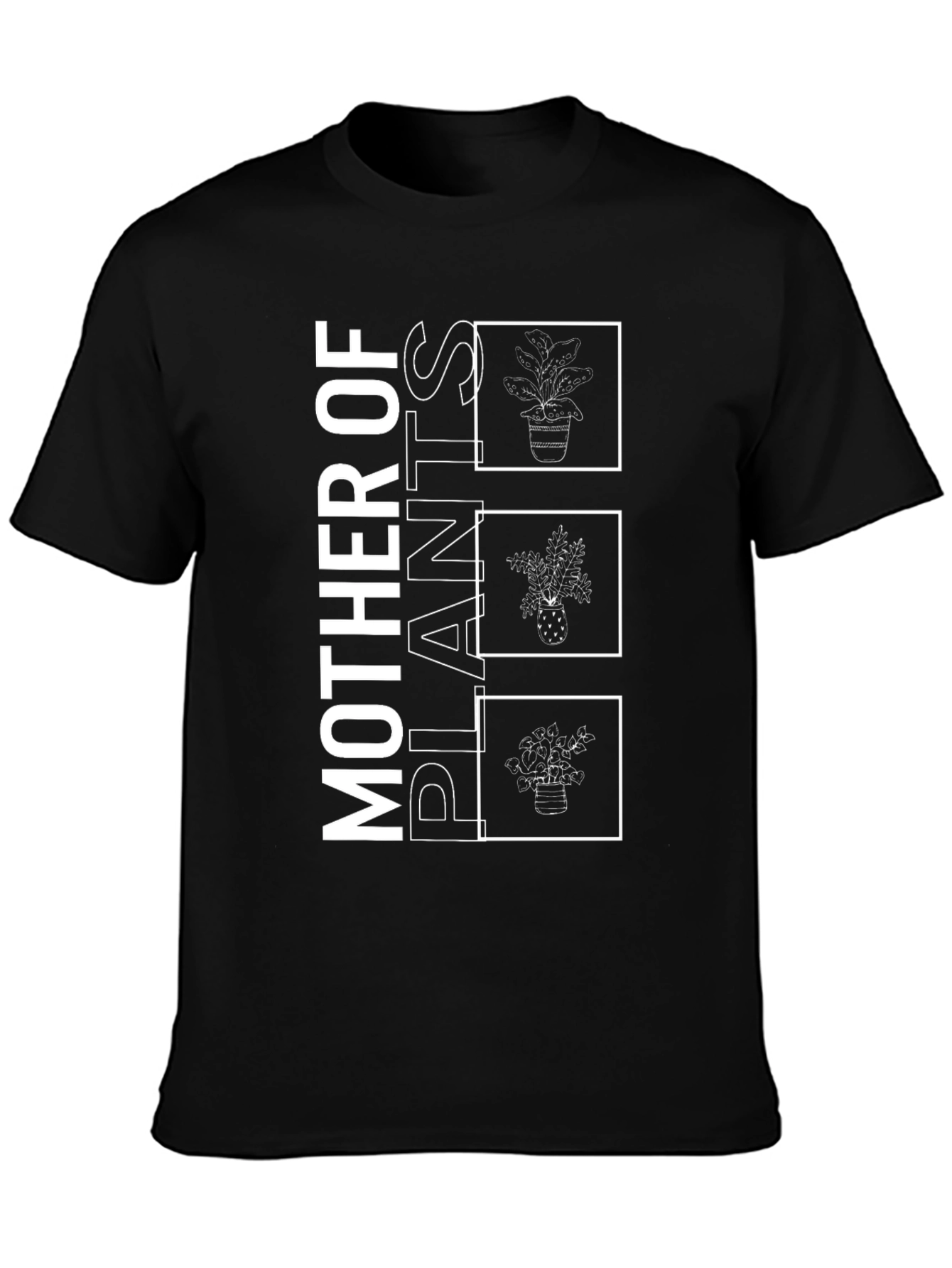 Mother of Plants Graphic Tee - Black Unisex T-Shirt