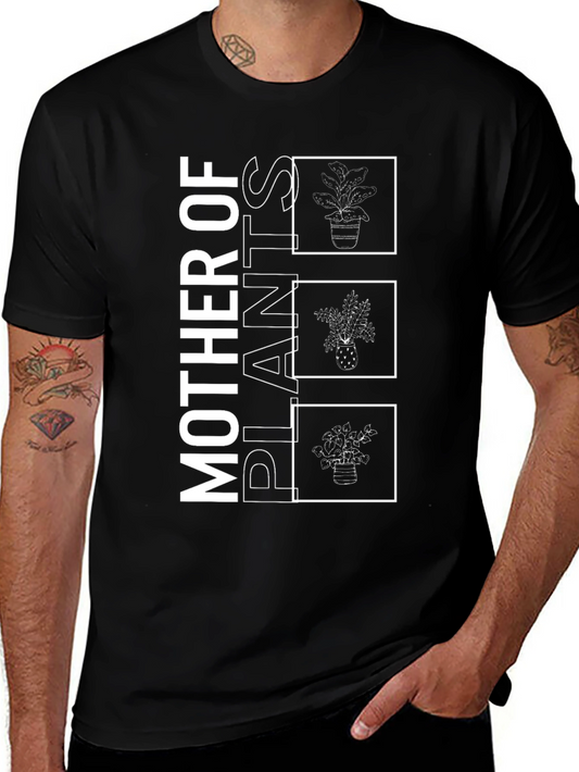 Mother of Plants Graphic Tee - Black Unisex T-Shirt