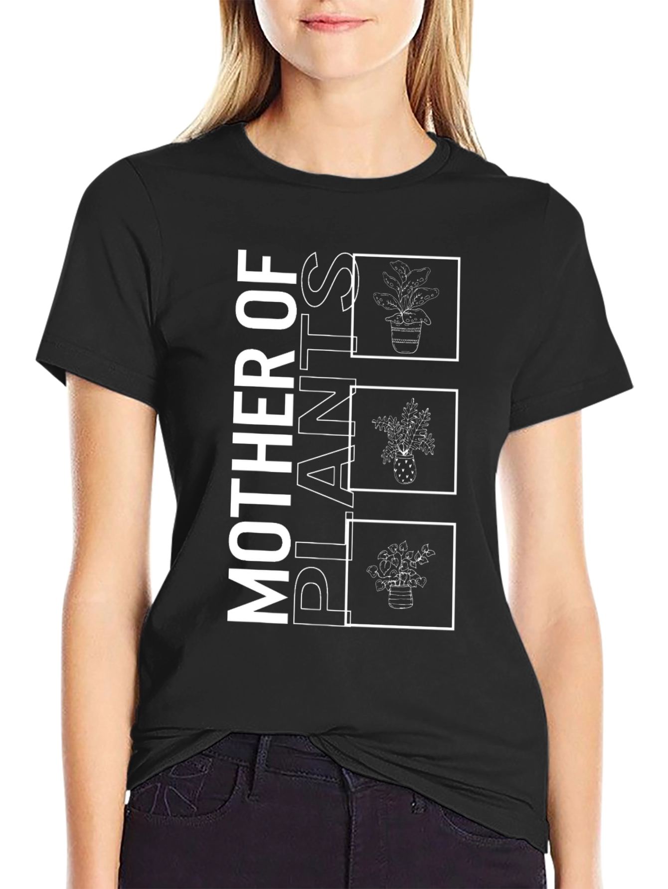 Mother of Plants Graphic Tee - Black Unisex T-Shirt