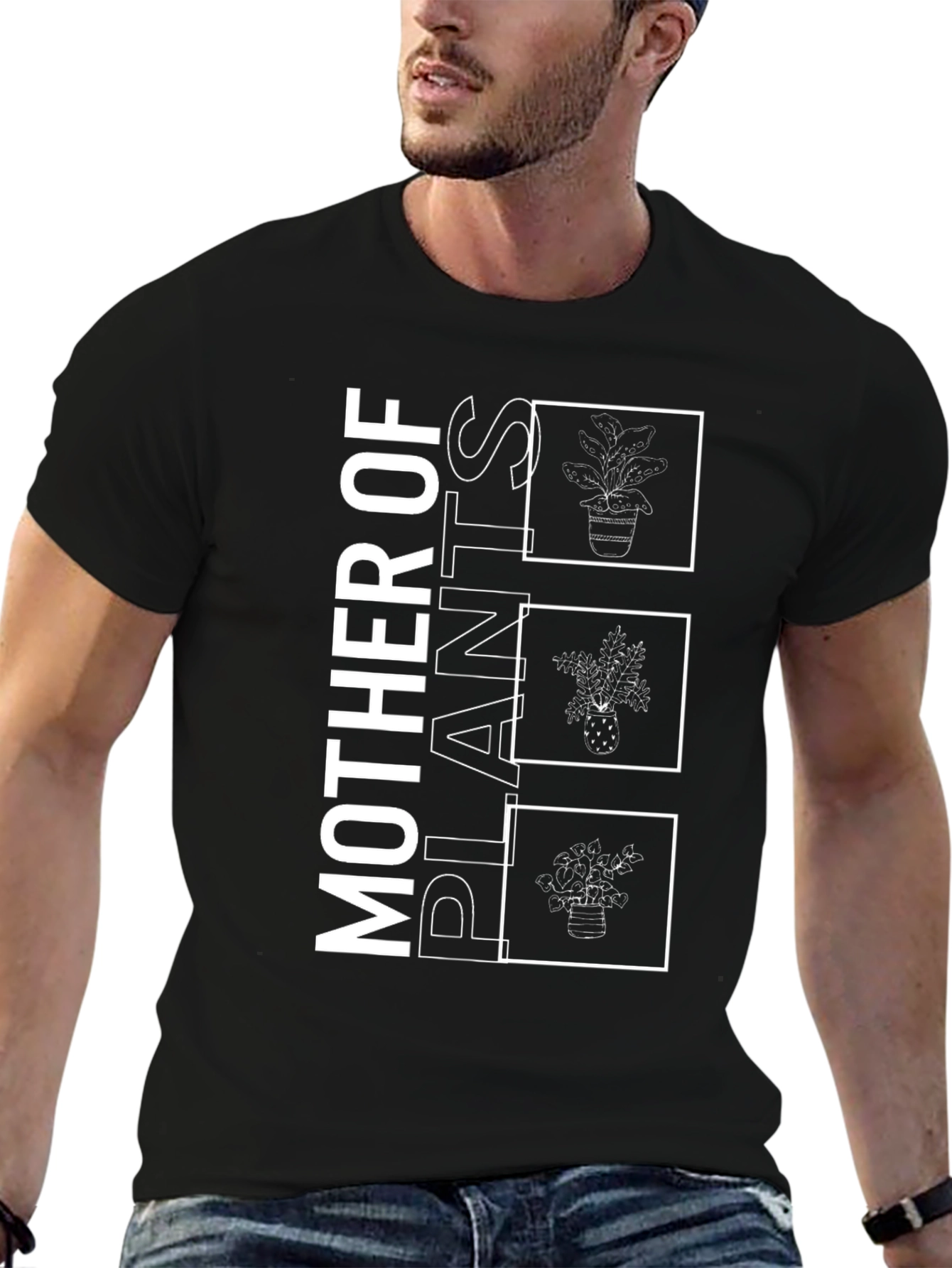 Mother of Plants Graphic Tee - Black Unisex T-Shirt