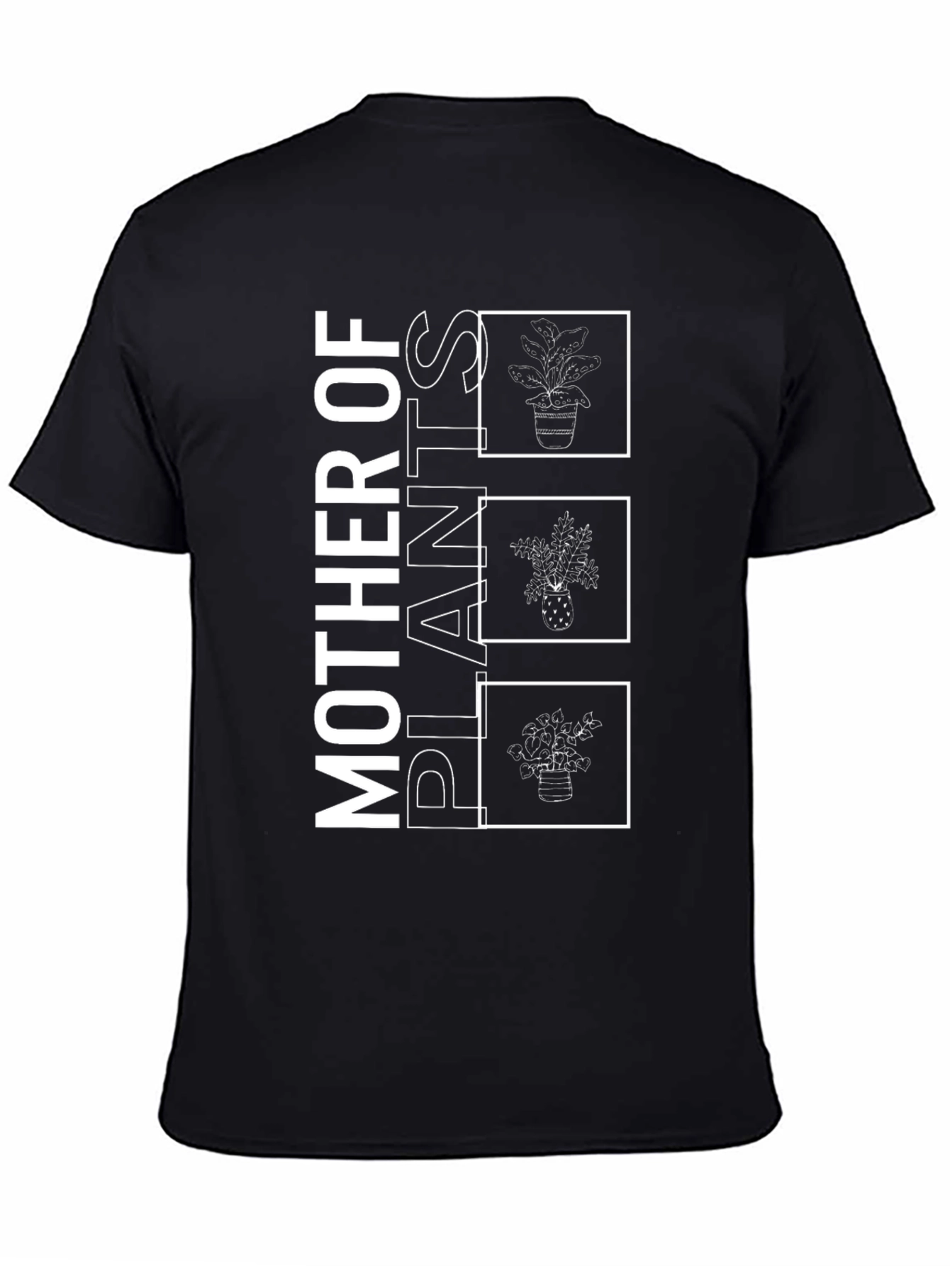 Mother of Plants Graphic Tee - Black Unisex T-Shirt