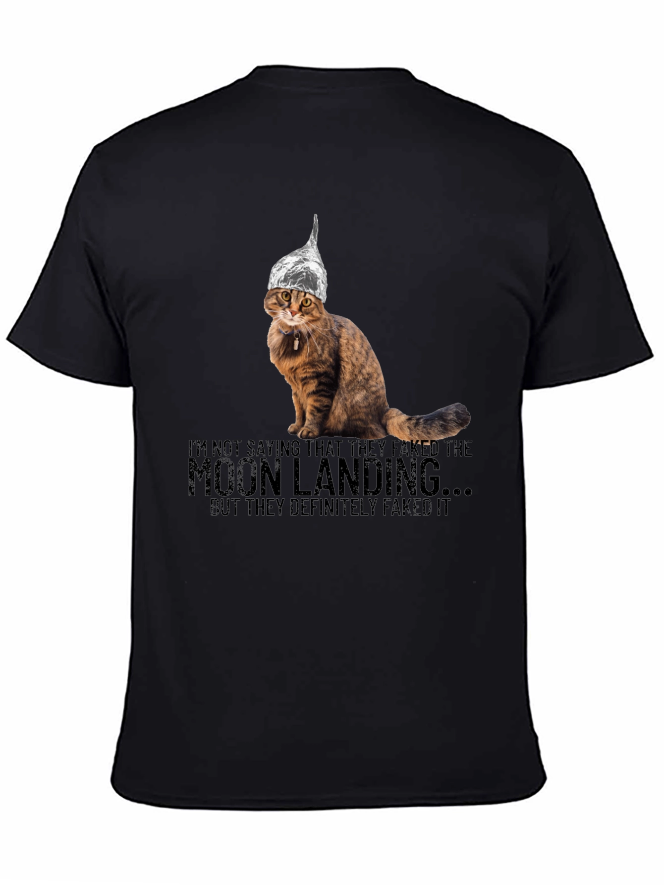 Moon Landing Conspiracy Cat T-Shirt