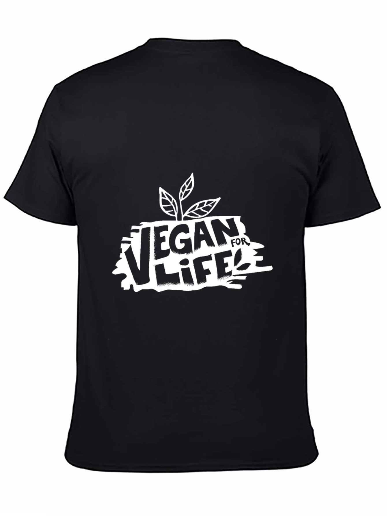 Vegan for Life Black T-Shirt