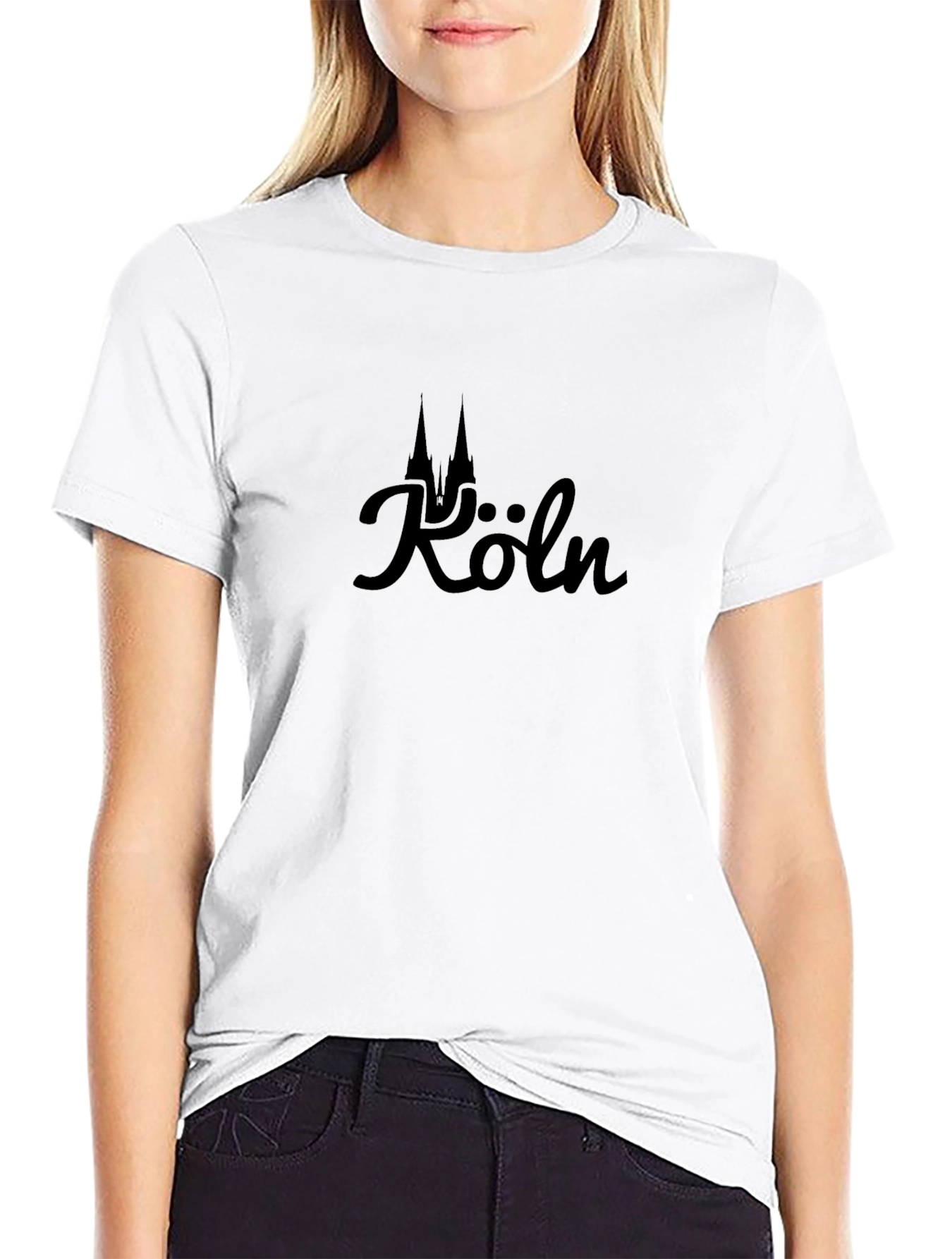 Cologne Cathedral Graphic T-Shirt - Black