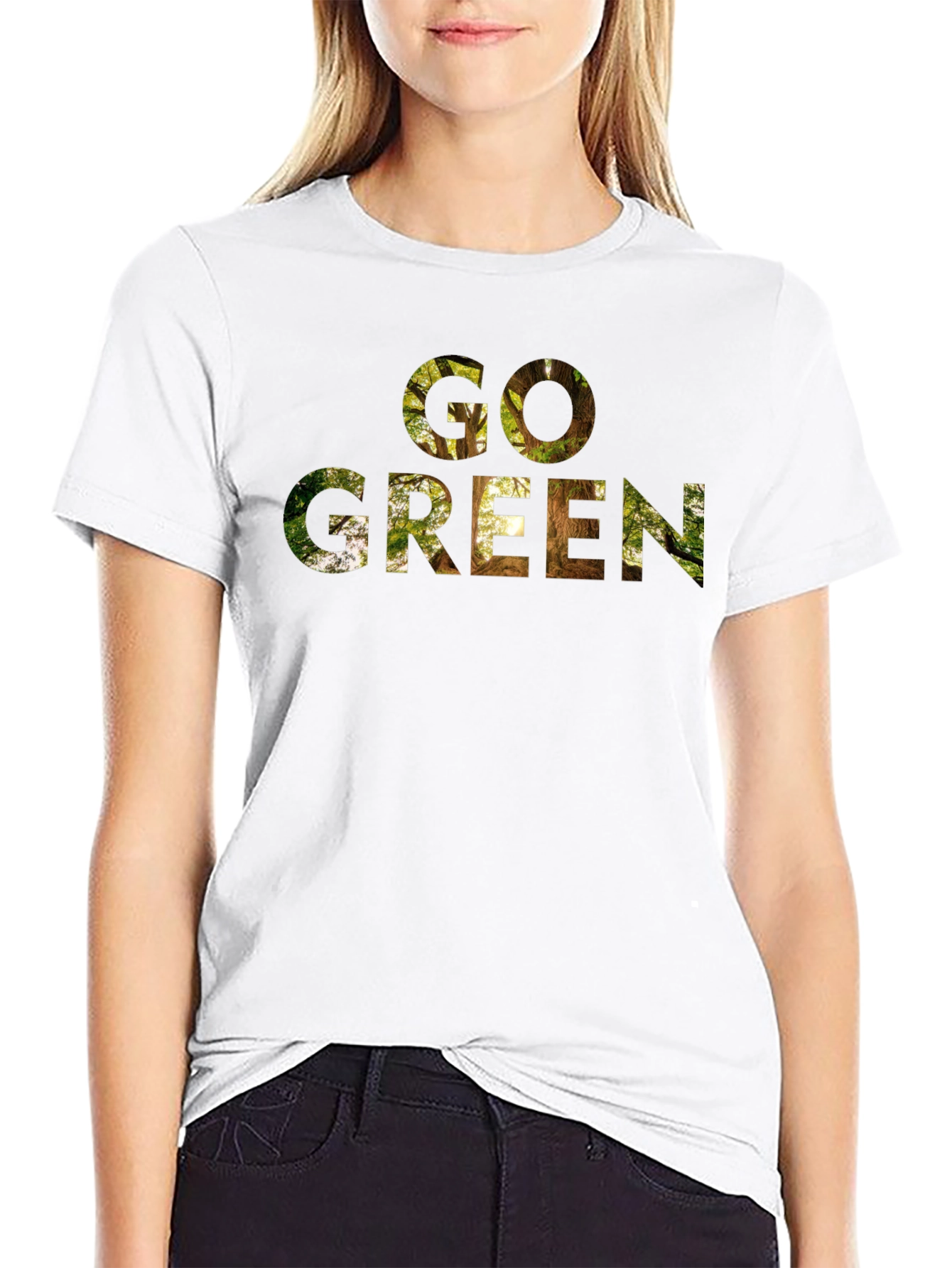 Go Green Nature T-Shirt - Eco Friendly Design