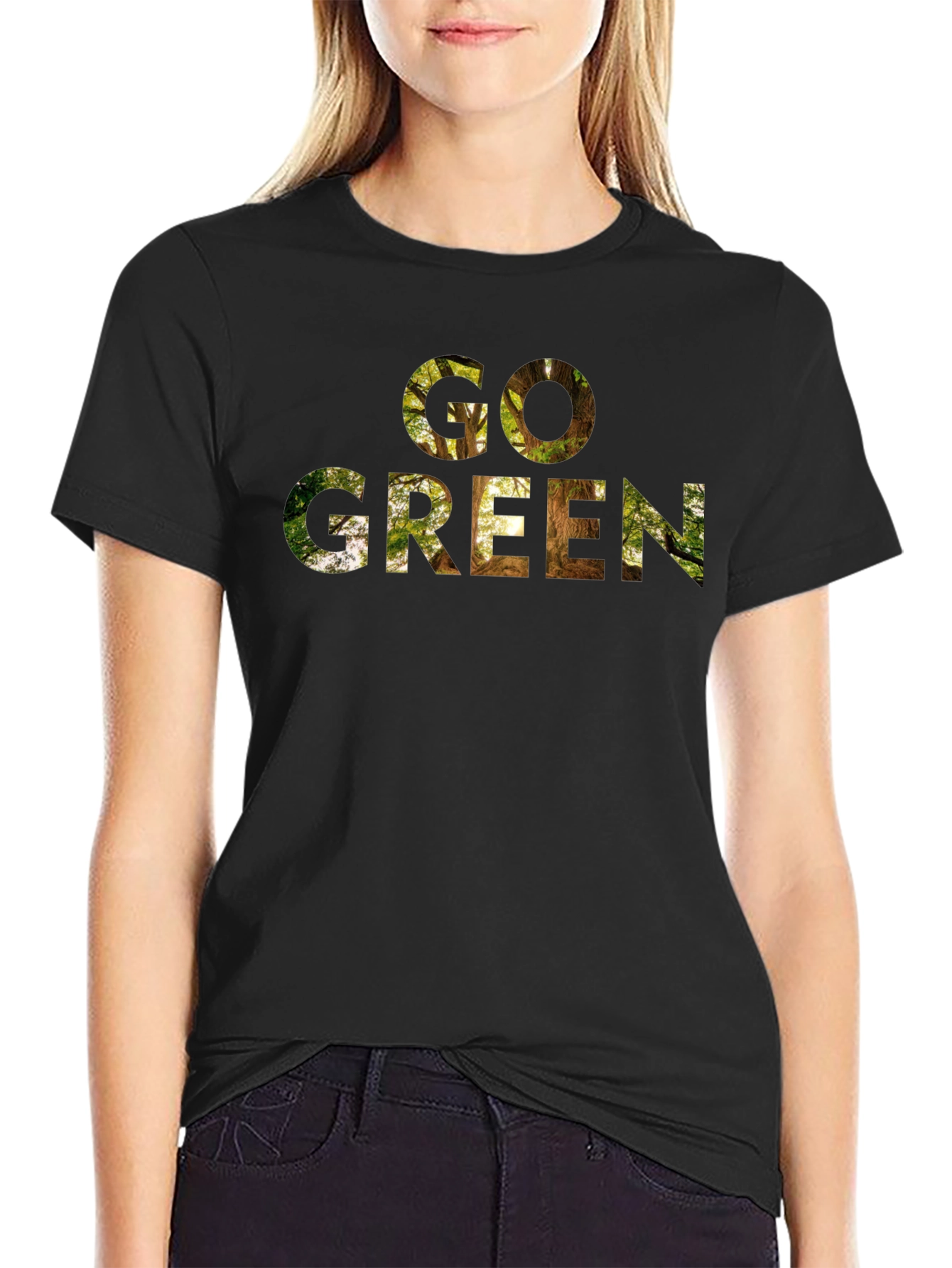 Go Green Nature T-Shirt - Eco Friendly Design