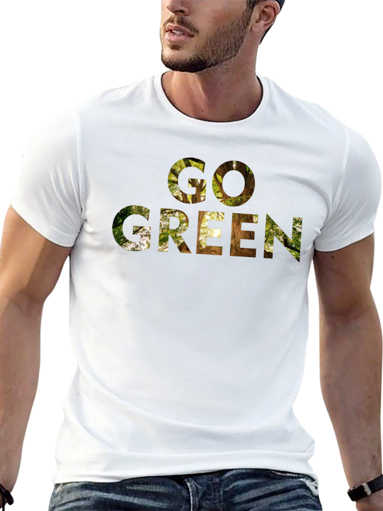 Go Green Nature T-Shirt - Eco Friendly Design