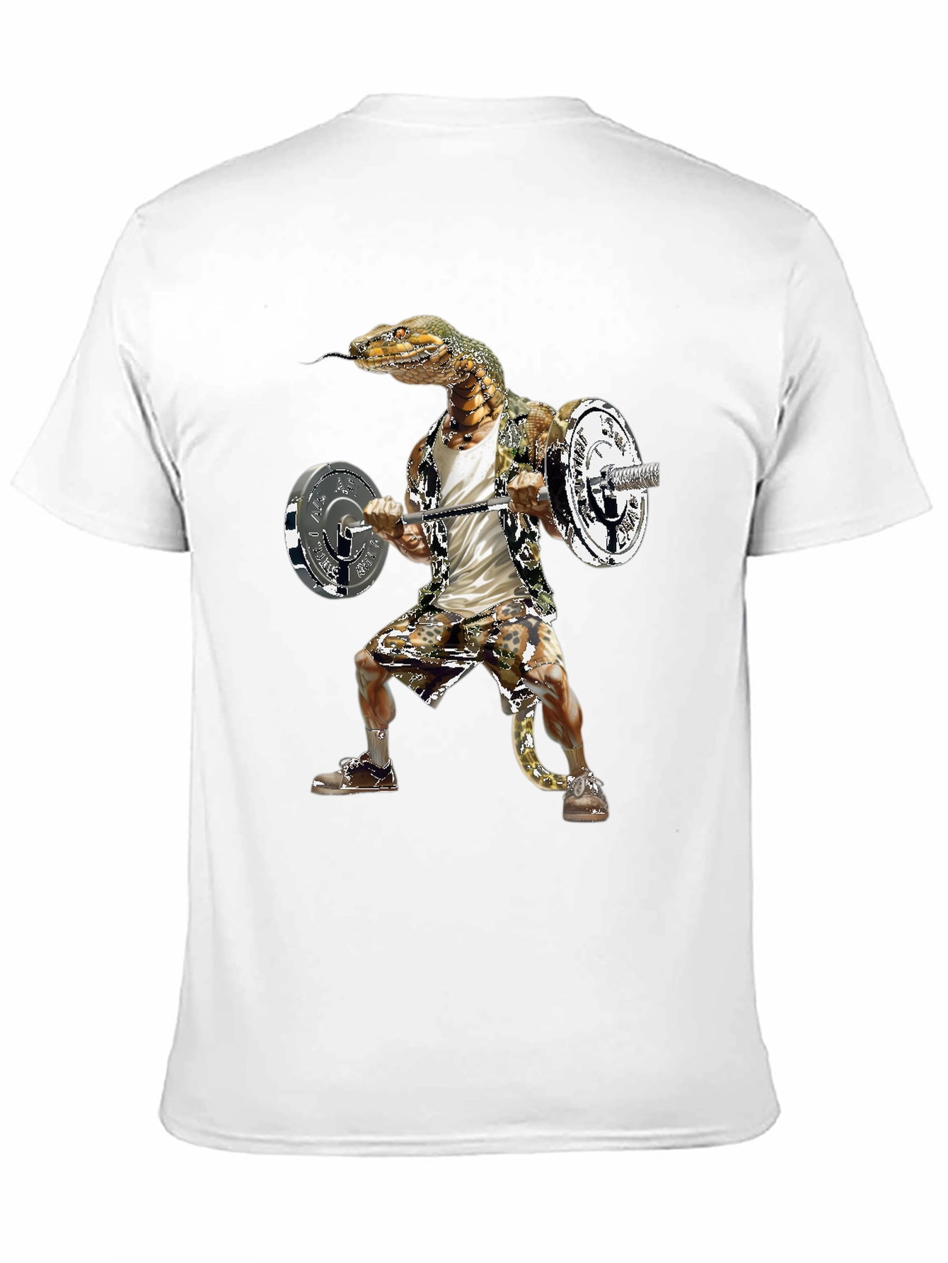 Snake Gym Rat T-Shirt Funny Reptile Workout Tee