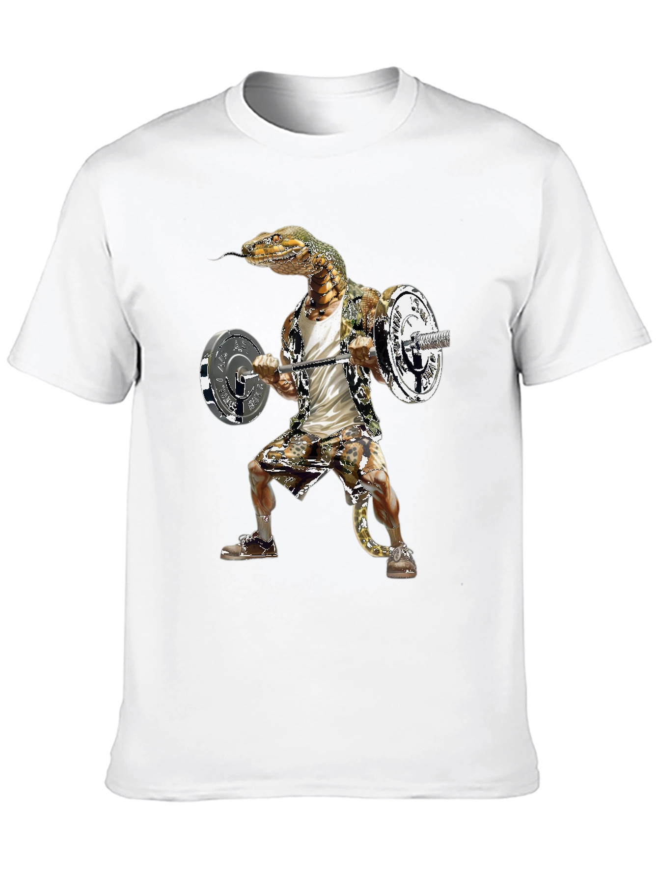 Snake Gym Rat T-Shirt Funny Reptile Workout Tee
