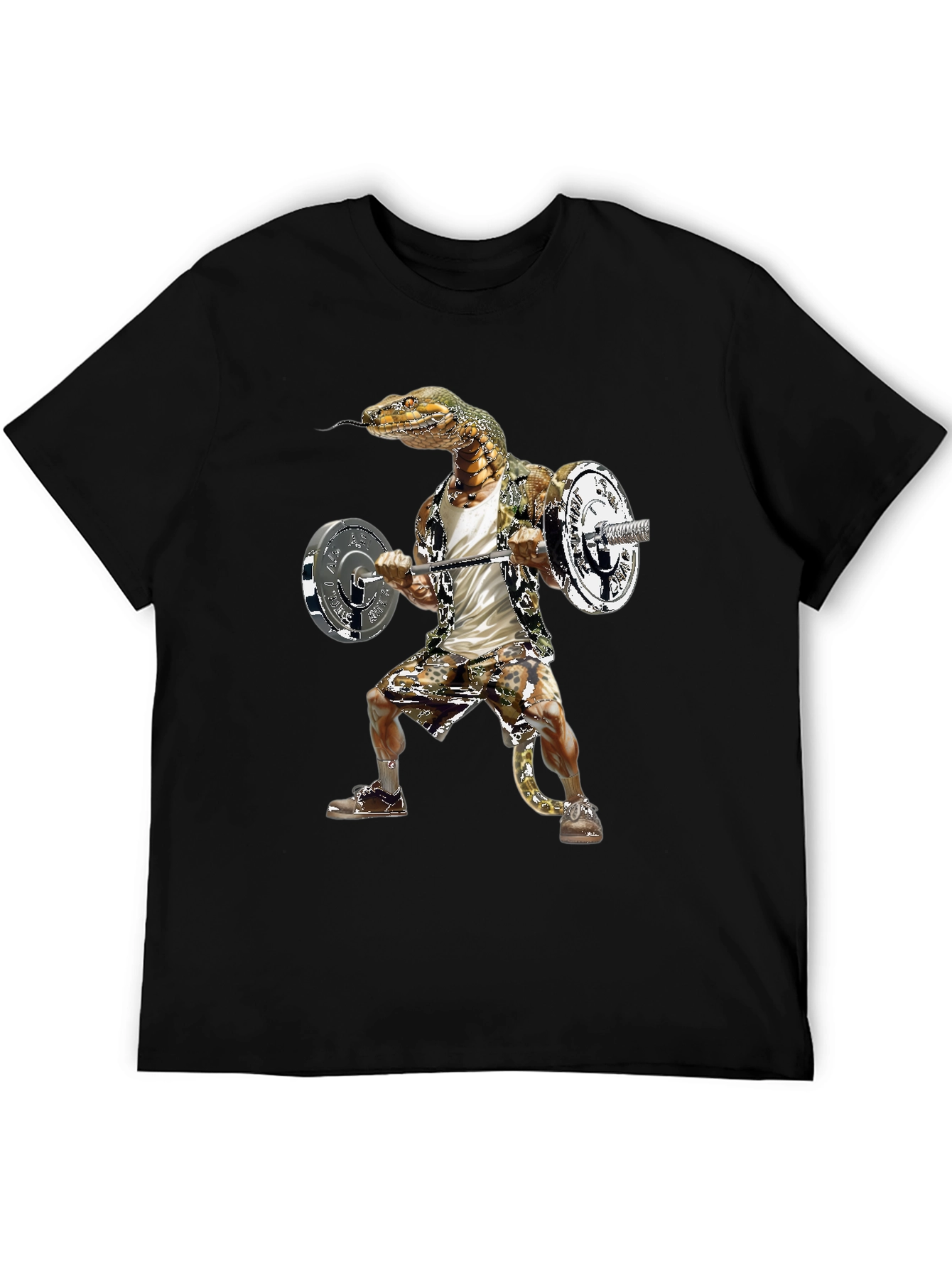 Snake Gym Rat T-Shirt Funny Reptile Workout Tee
