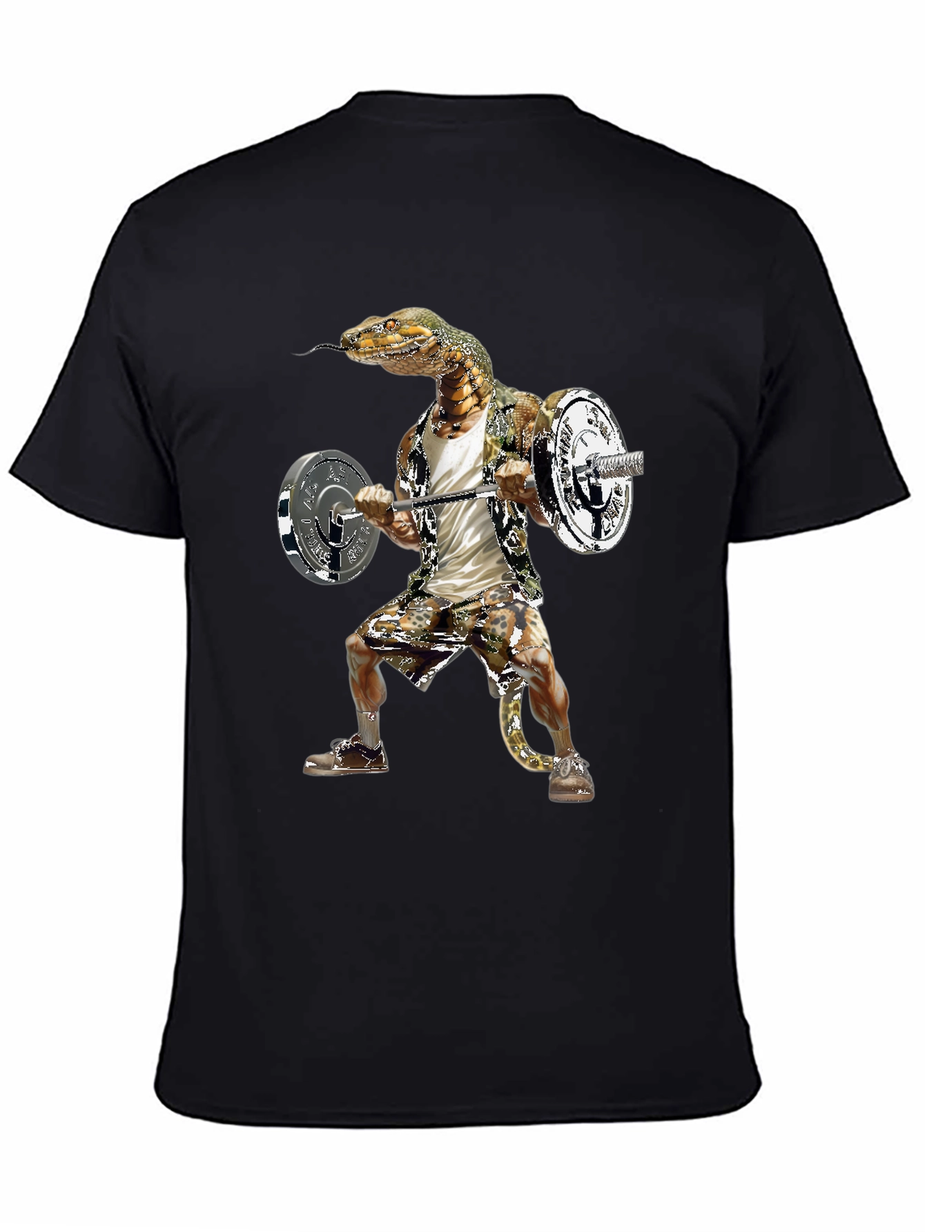 Snake Gym Rat T-Shirt Funny Reptile Workout Tee