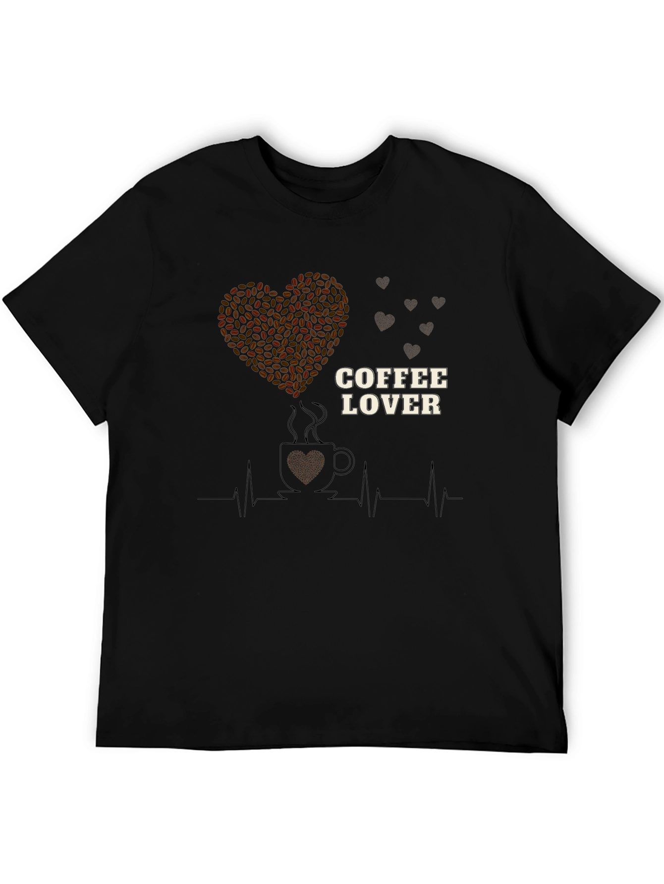 Coffee Lover Heartbeat T-Shirt