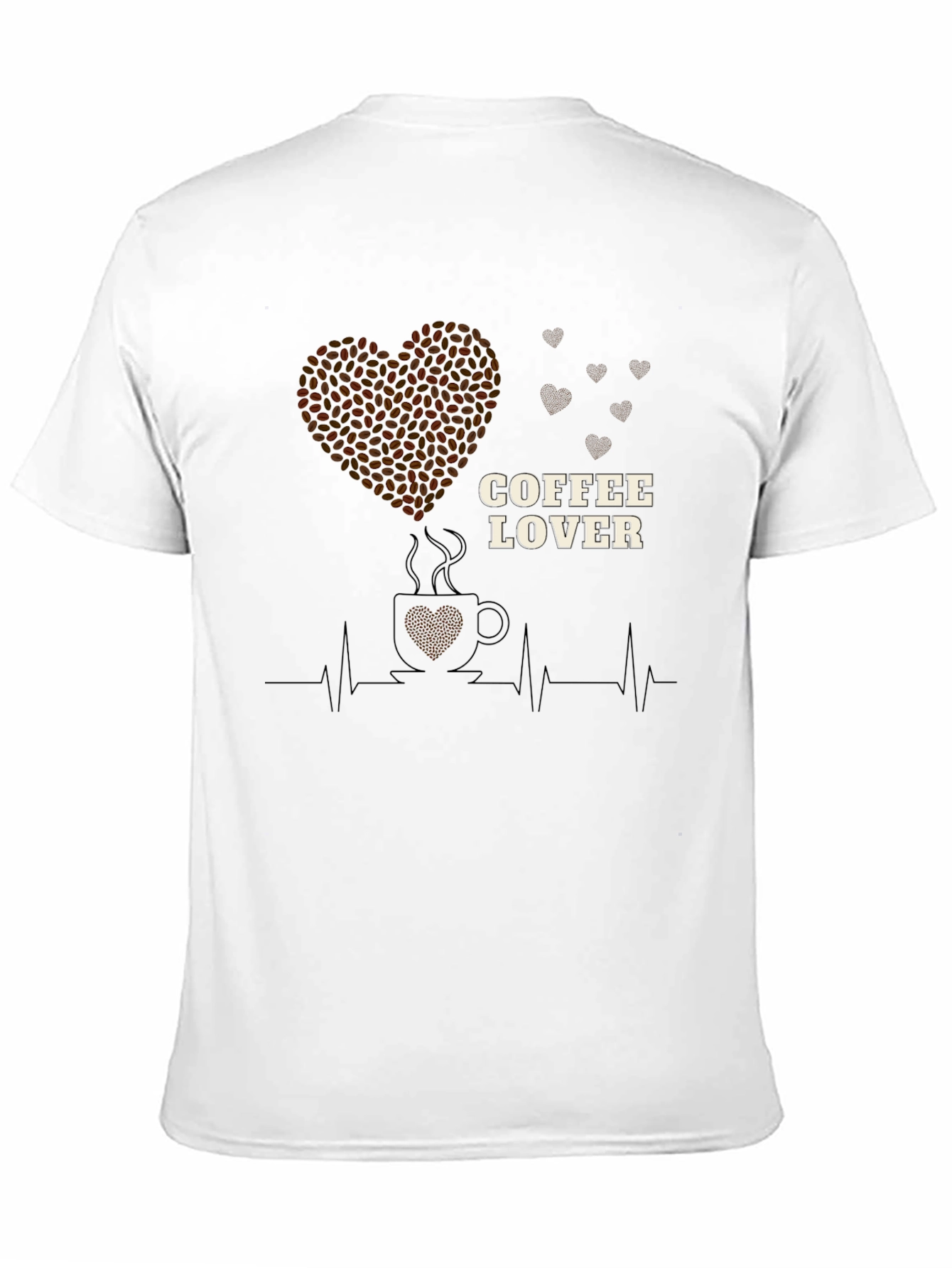 Coffee Lover Heartbeat T-Shirt