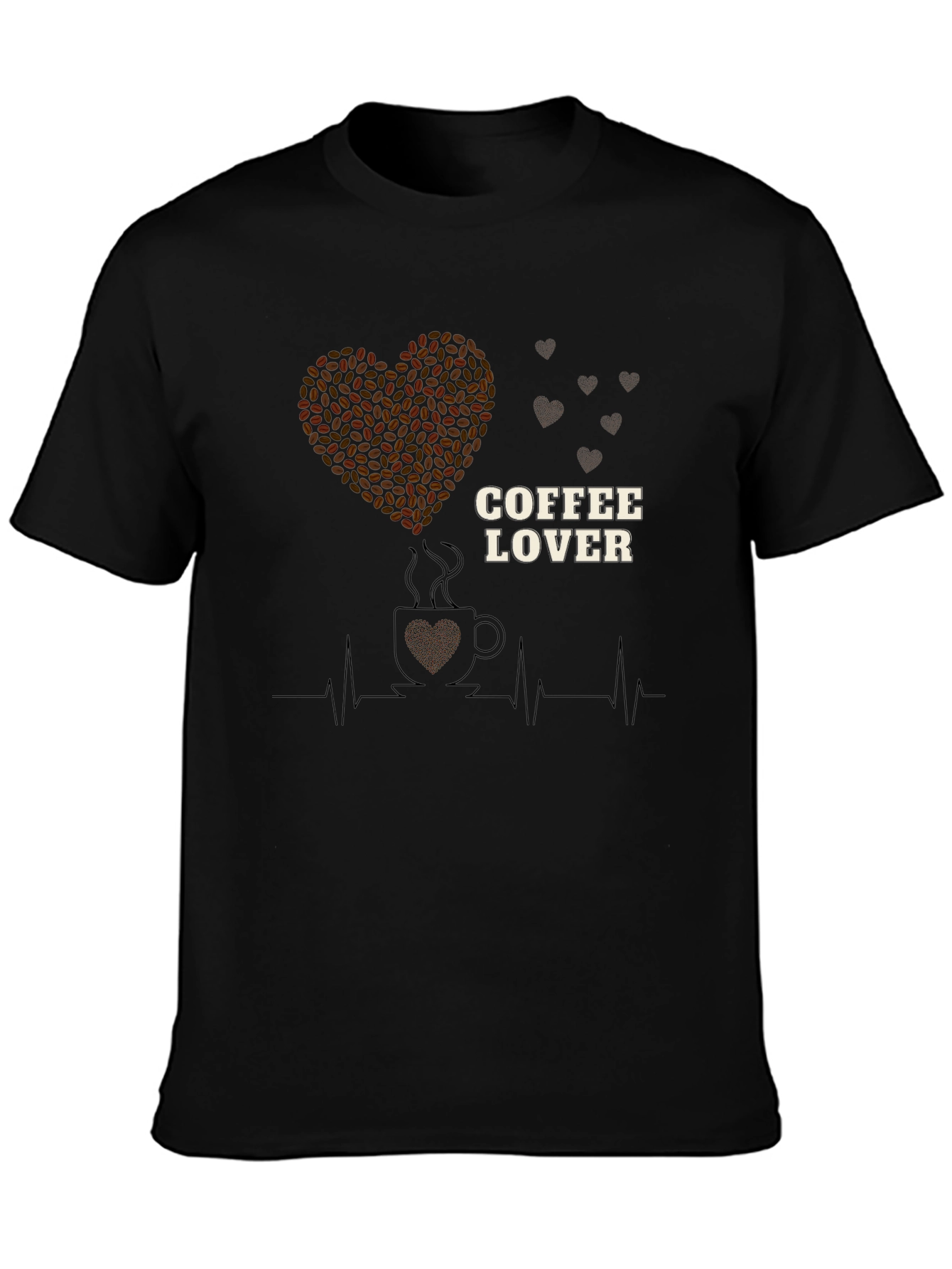 Coffee Lover Heartbeat T-Shirt