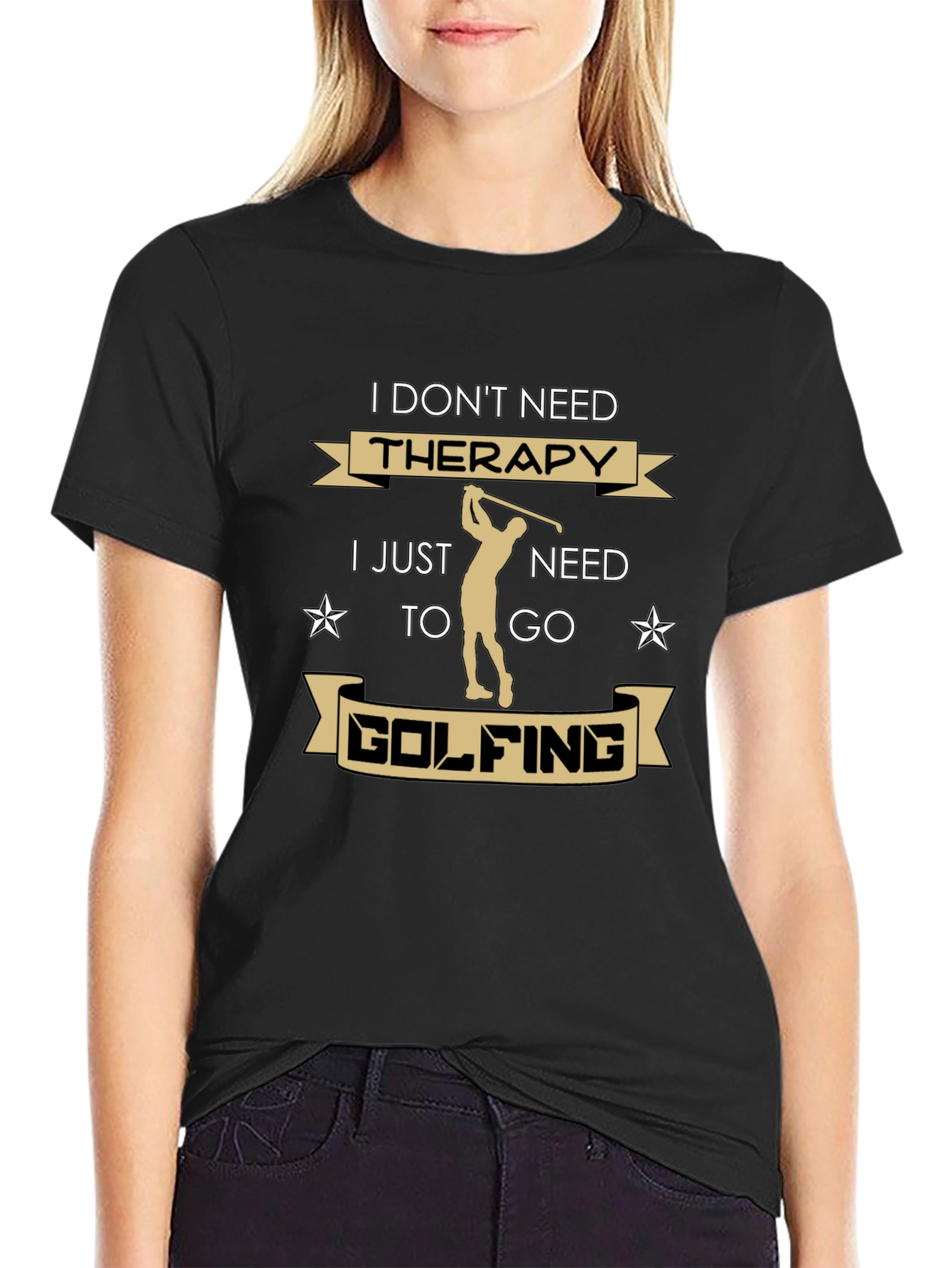 Golfing Therapy T-Shirt - Golfer Gift