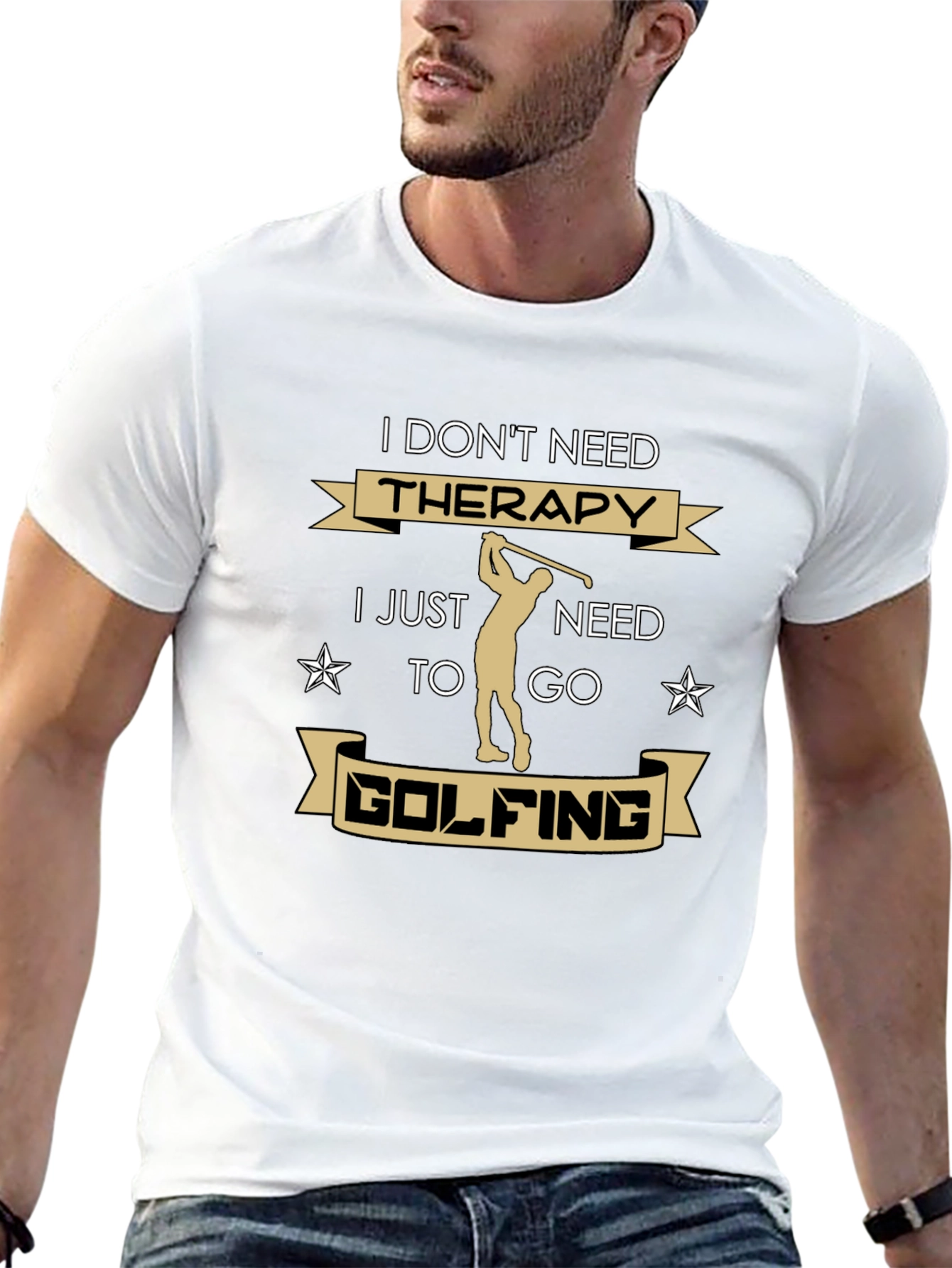 Golfing Therapy T-Shirt - Golfer Gift