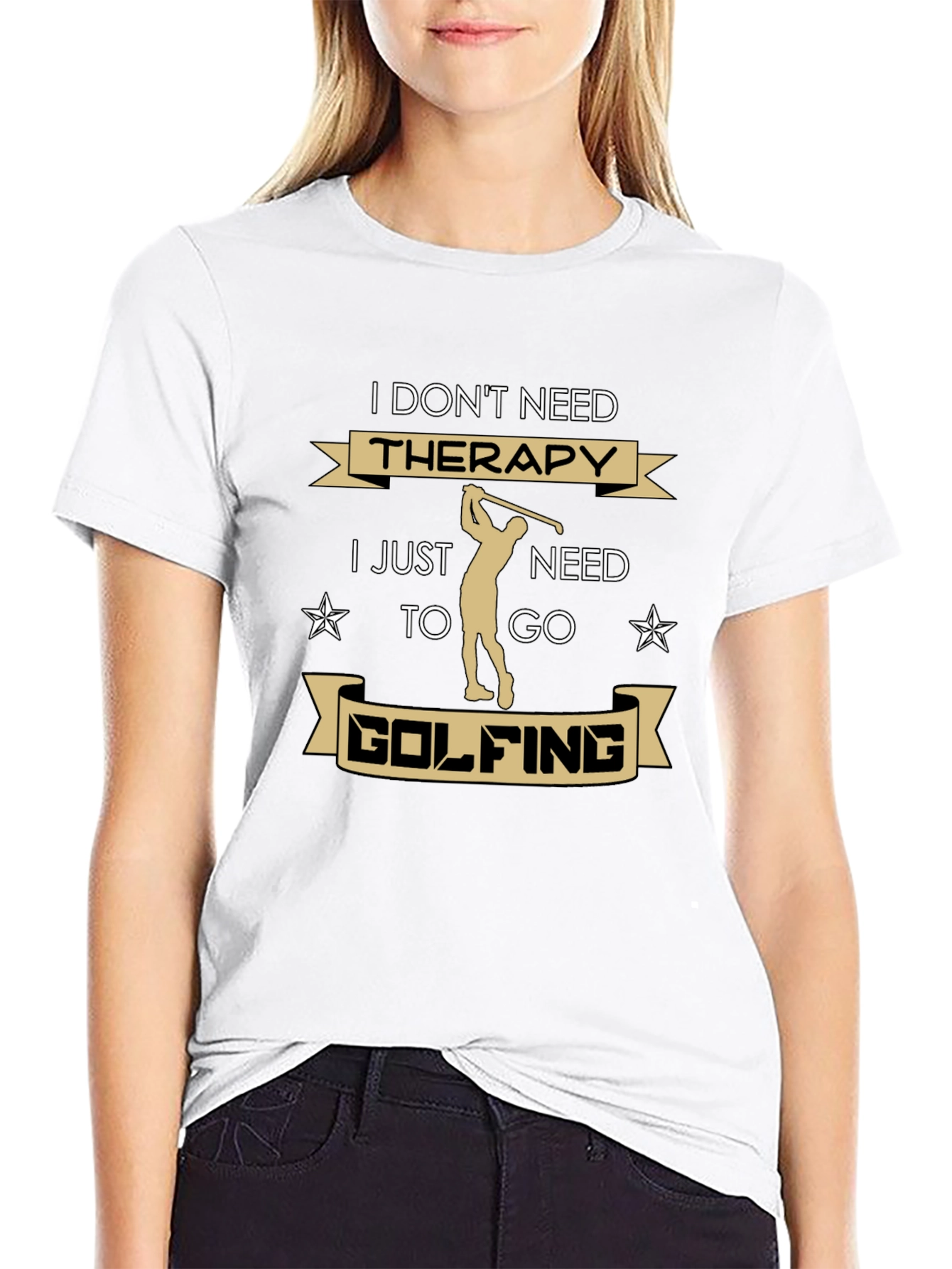 Golfing Therapy T-Shirt - Golfer Gift