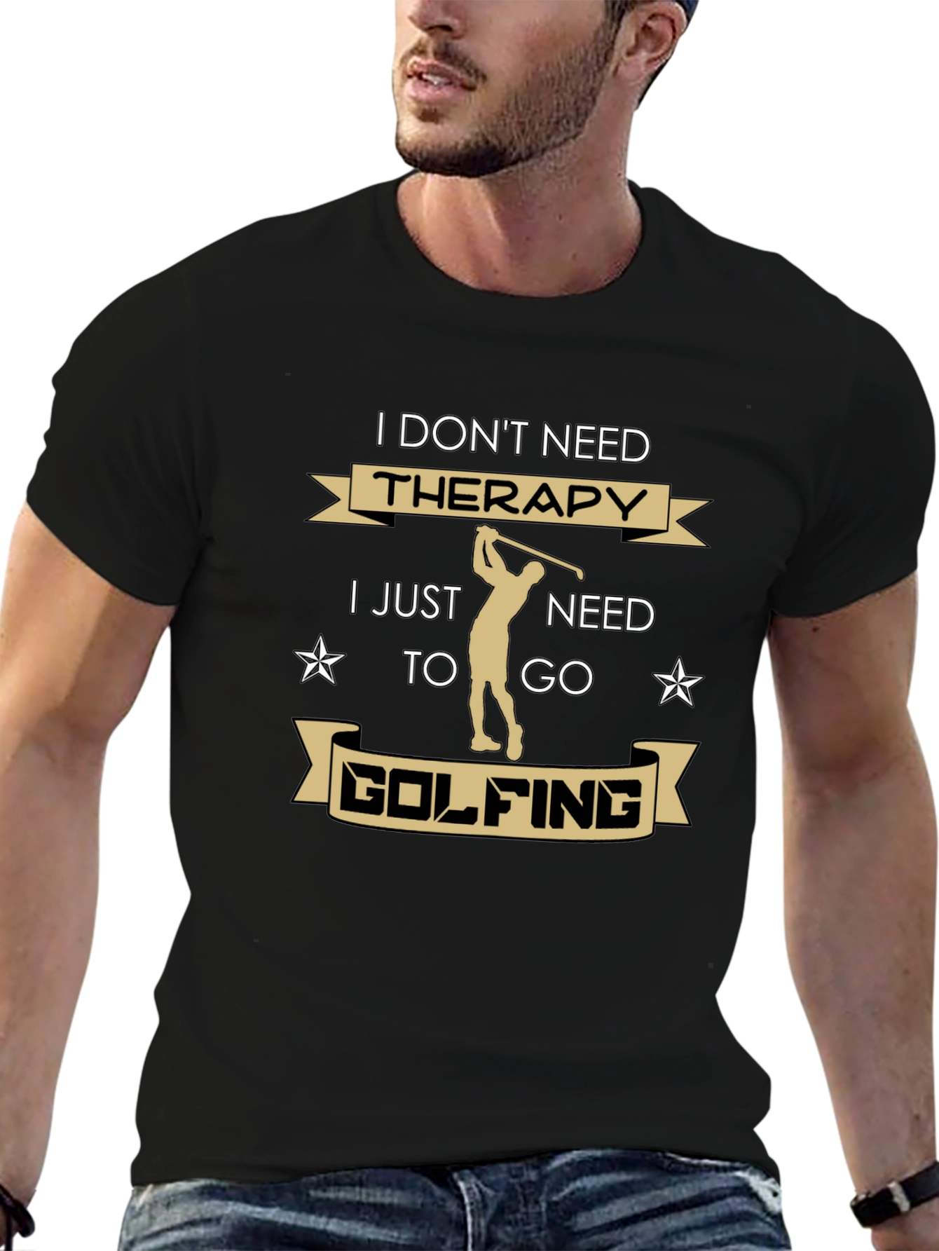 Golfing Therapy T-Shirt - Golfer Gift