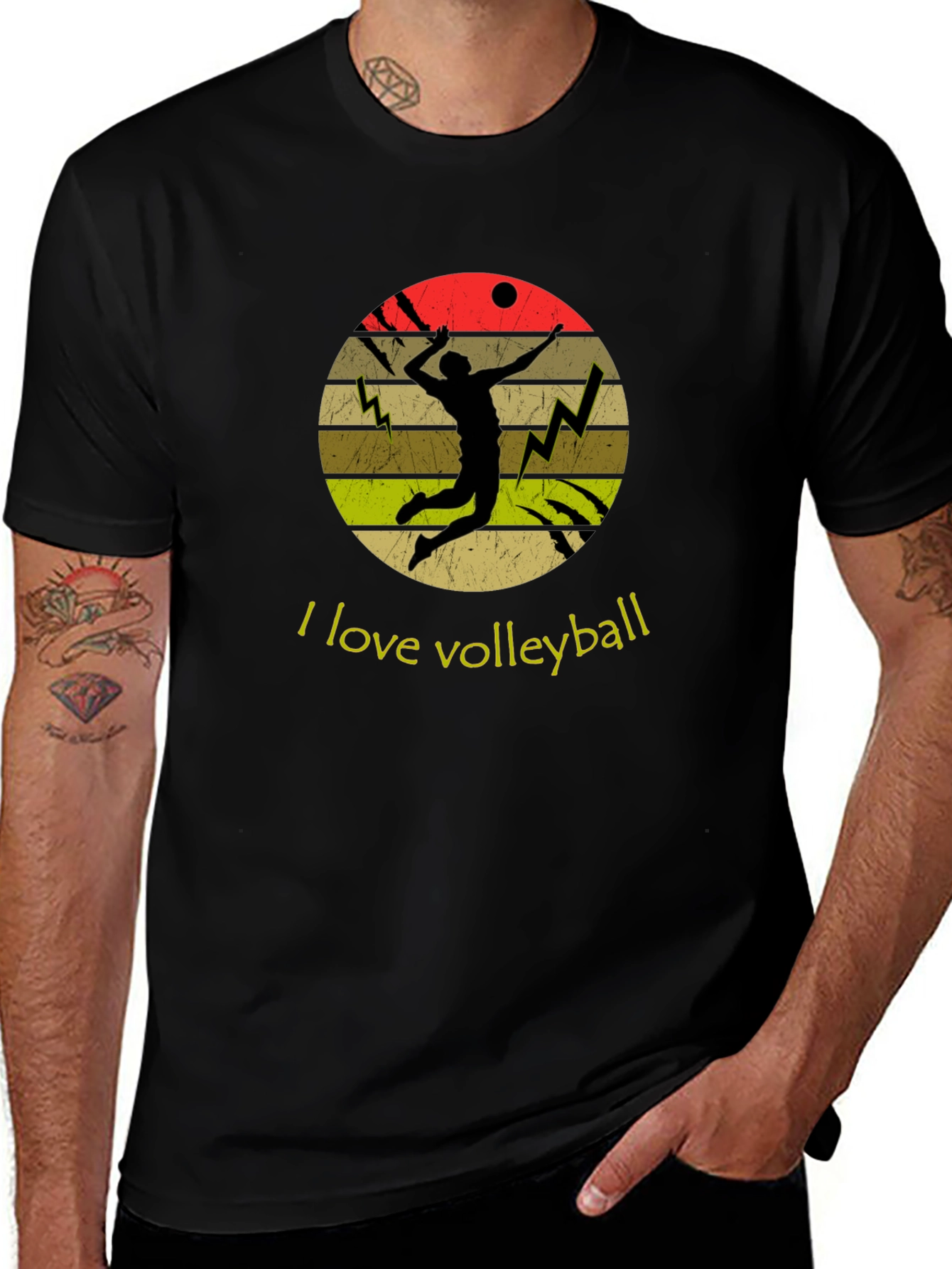 Volleyball Lover Graphic Tee - Retro Style