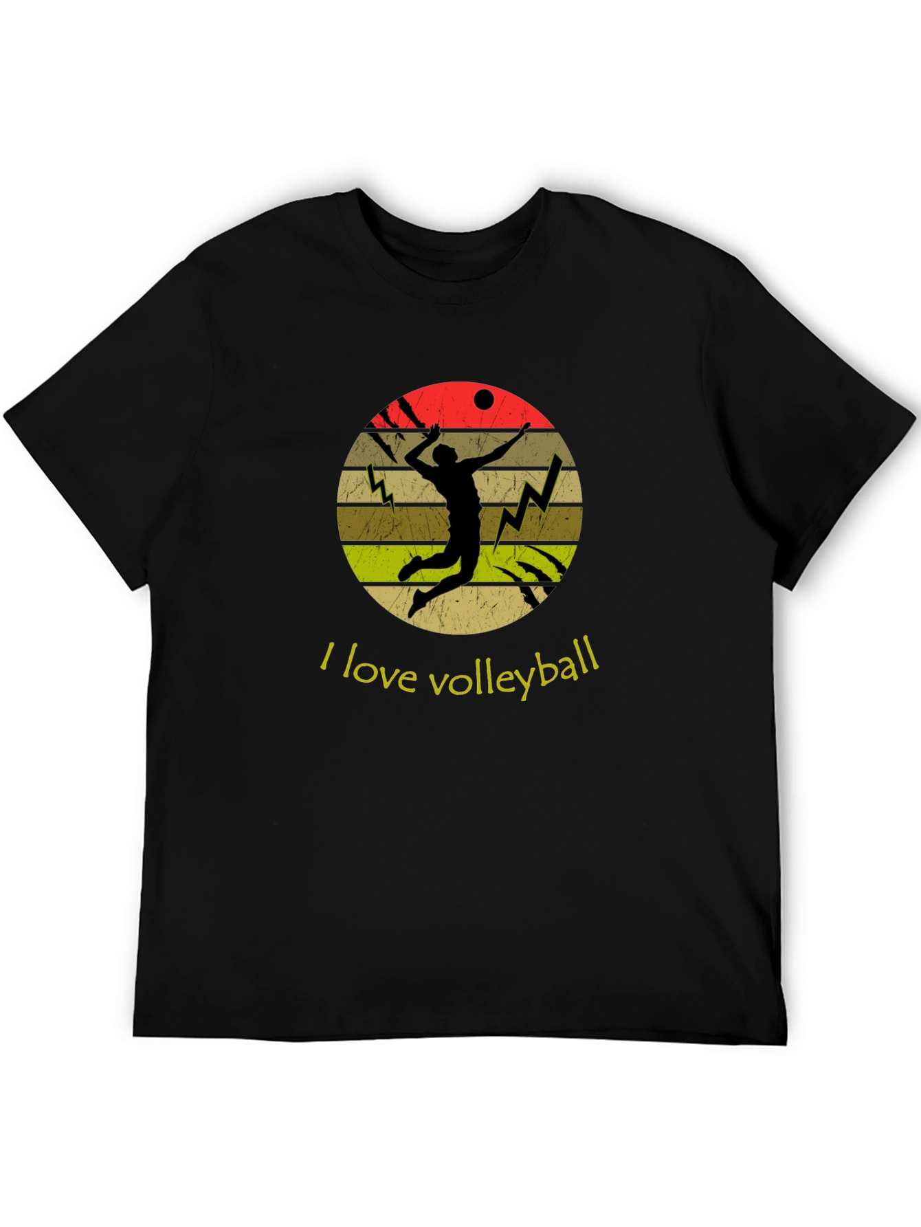 Volleyball Lover Graphic Tee - Retro Style