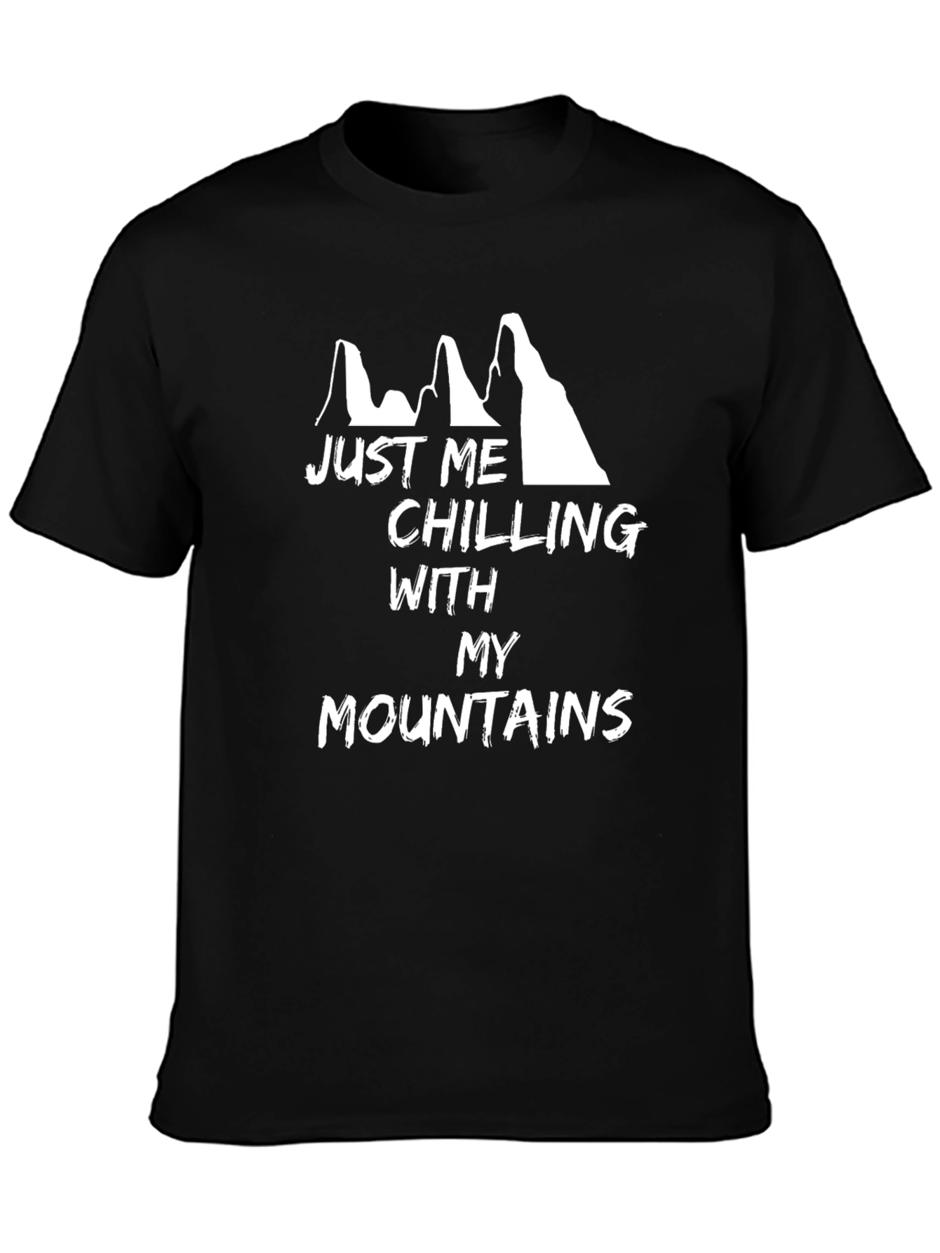 Just Me Chilling With My Mountains Graphic T-Shirt