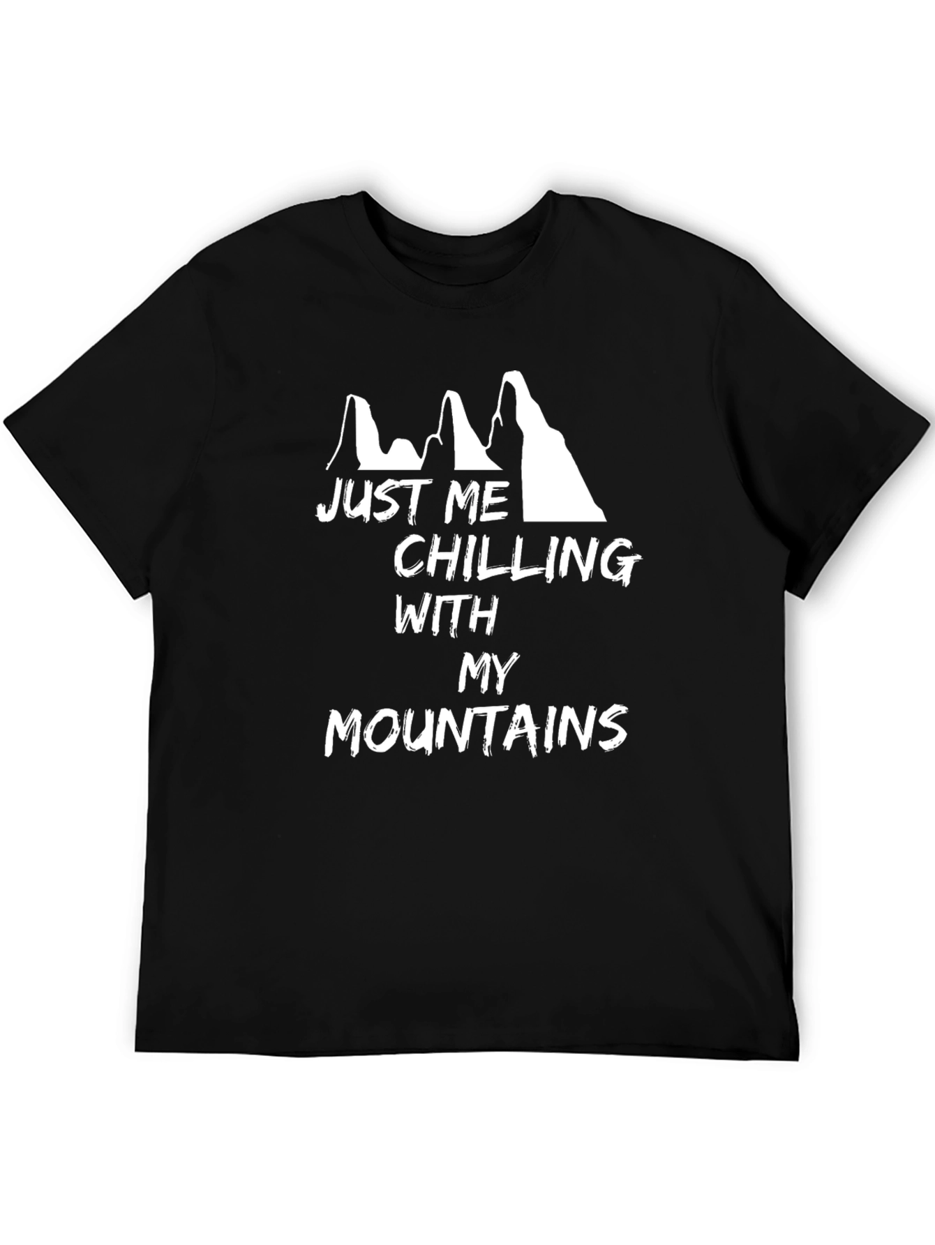 Just Me Chilling With My Mountains Graphic T-Shirt