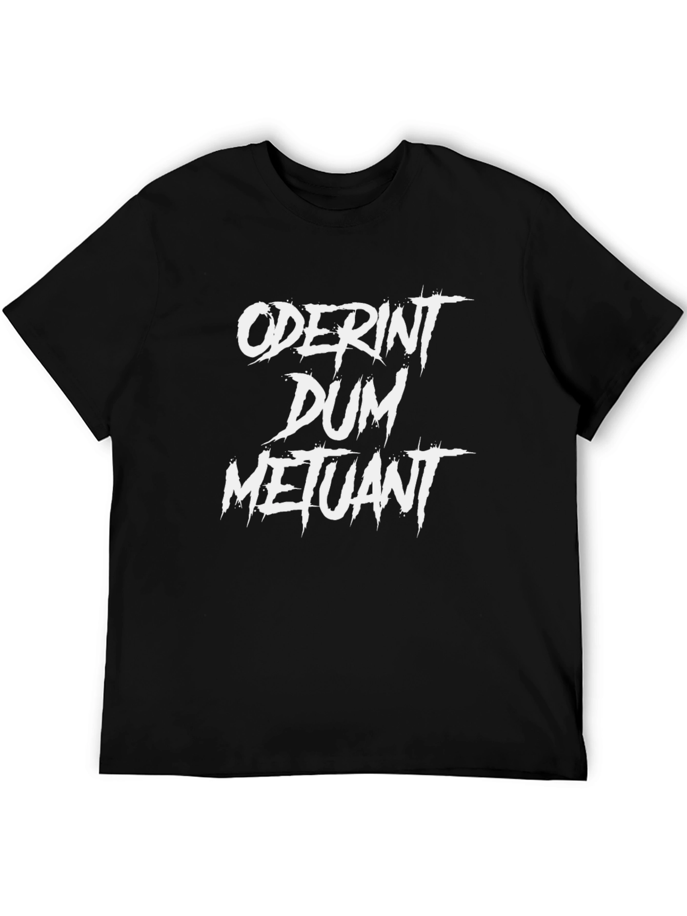 Oderint Dum Metuant Graphic Tee - Mens Black T-Shirt