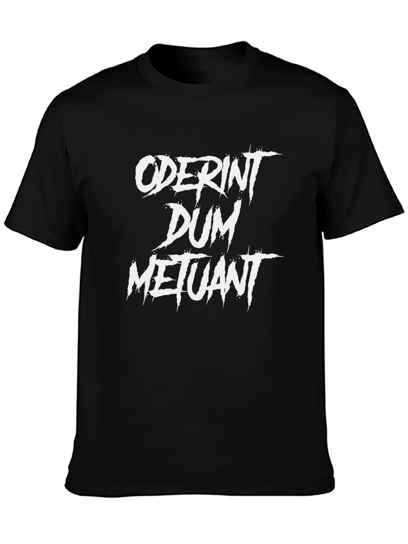 Oderint Dum Metuant Graphic Tee - Mens Black T-Shirt