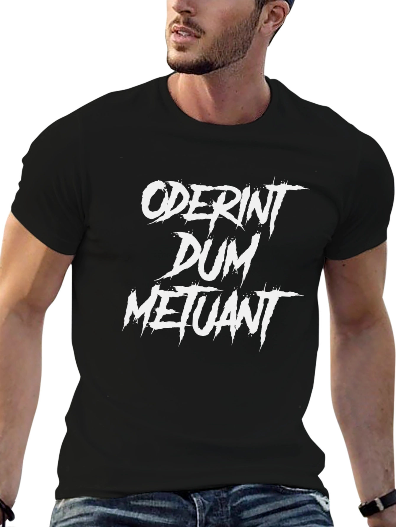 Oderint Dum Metuant Graphic Tee - Mens Black T-Shirt