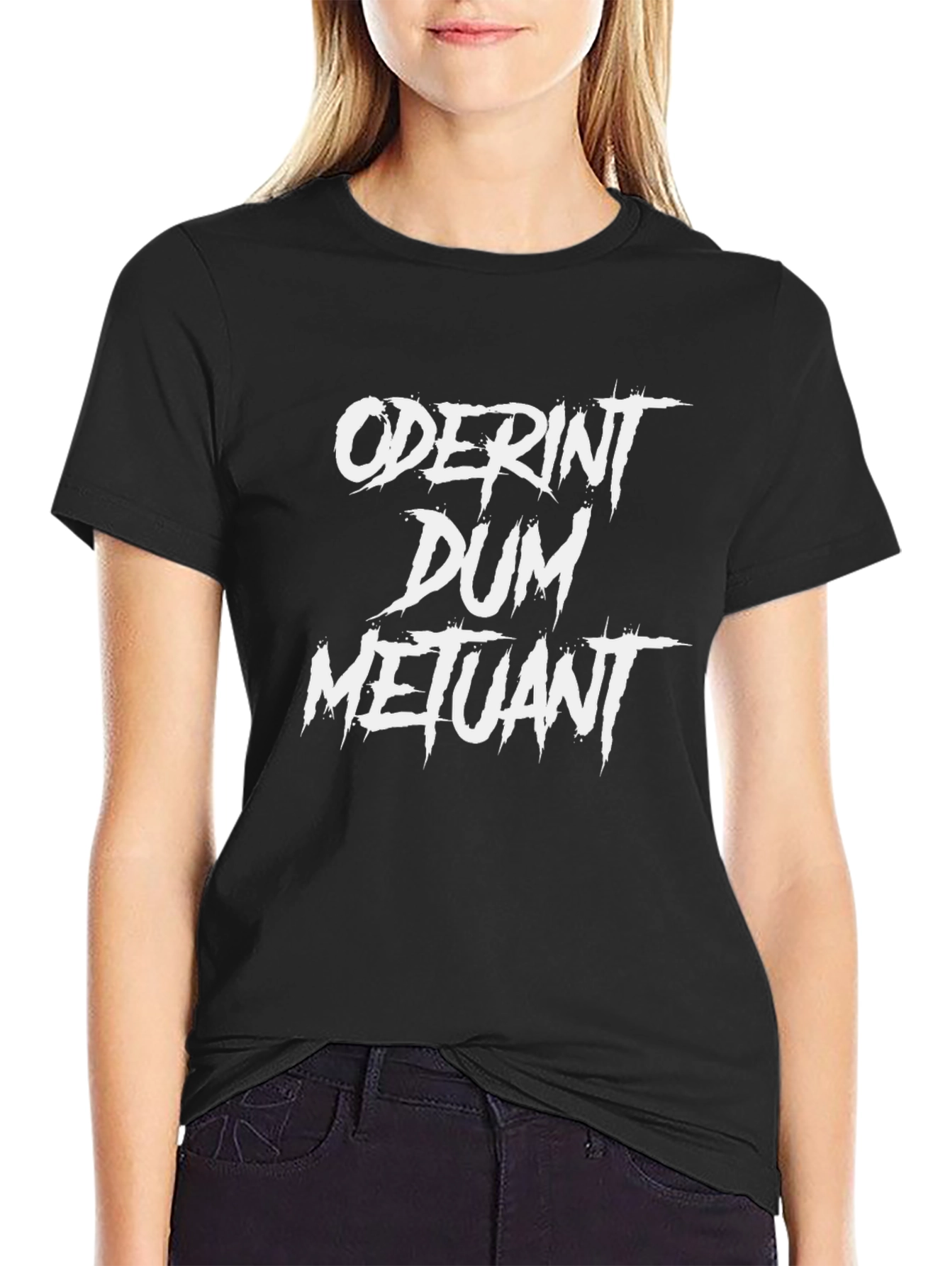 Oderint Dum Metuant Graphic Tee - Mens Black T-Shirt