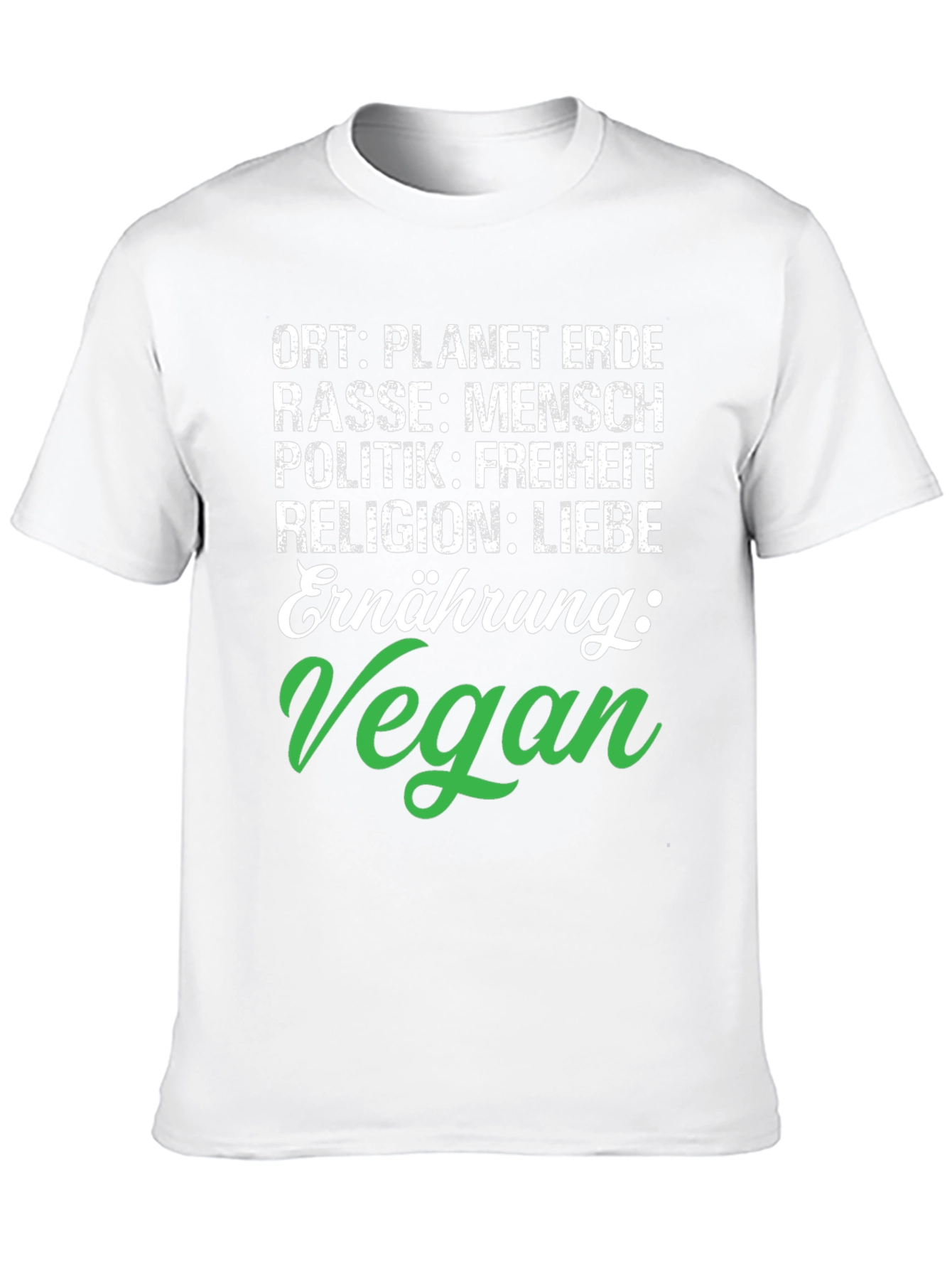 Vegan Planet Earth T-Shirt - Earthling Freedom & Love
