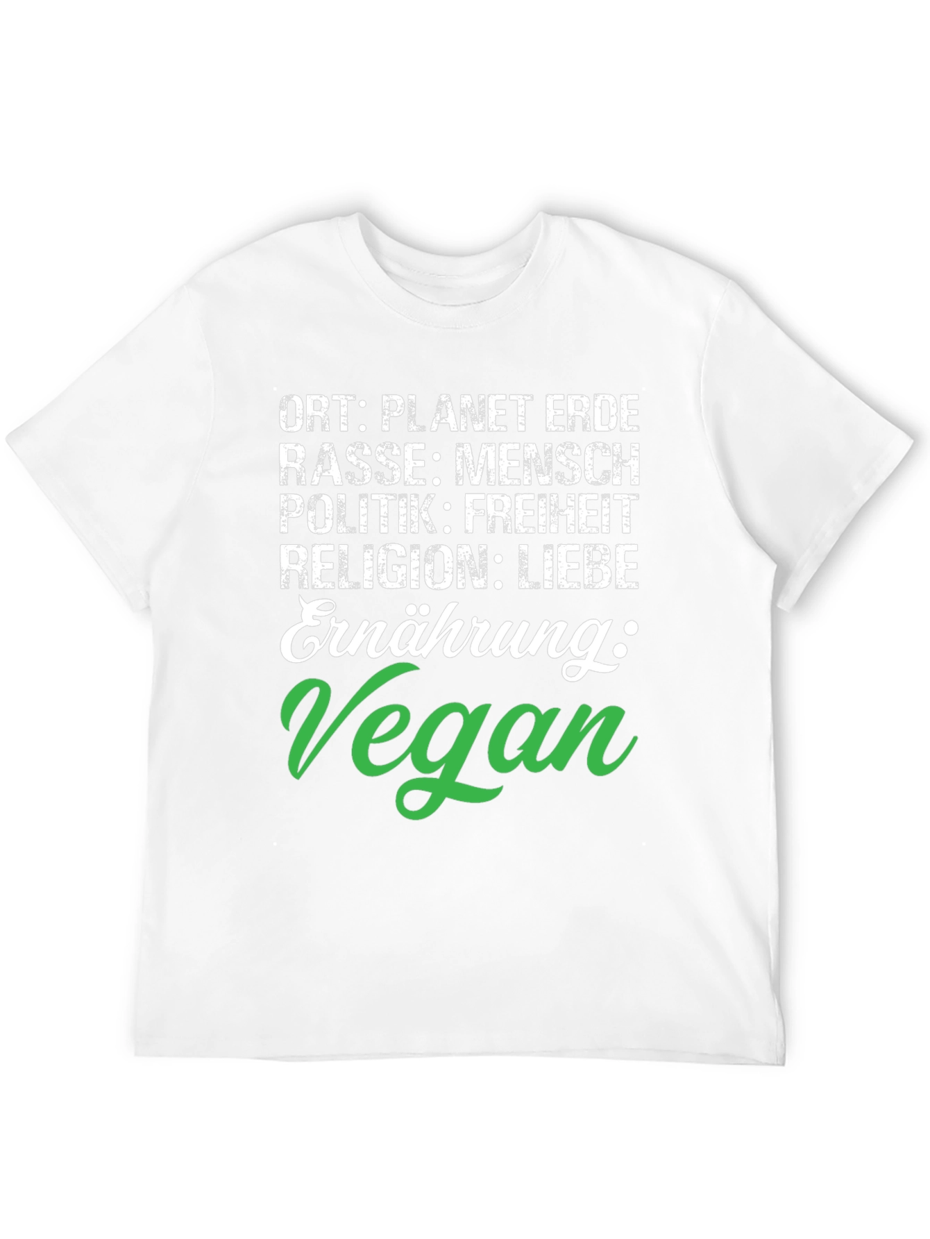 Vegan Planet Earth T-Shirt - Earthling Freedom & Love