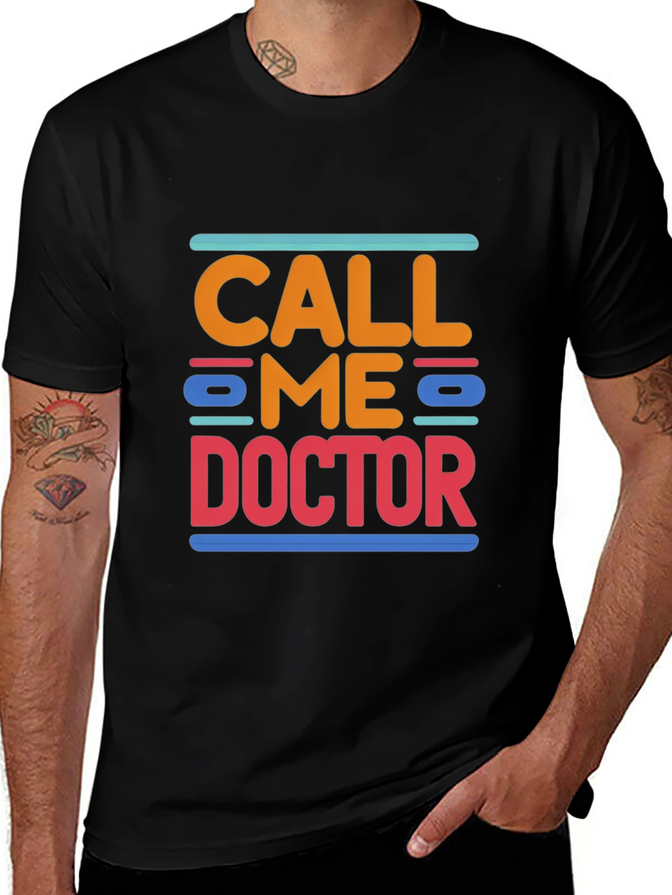 Call Me Doctor Tee - Novelty Graphic T-Shirt