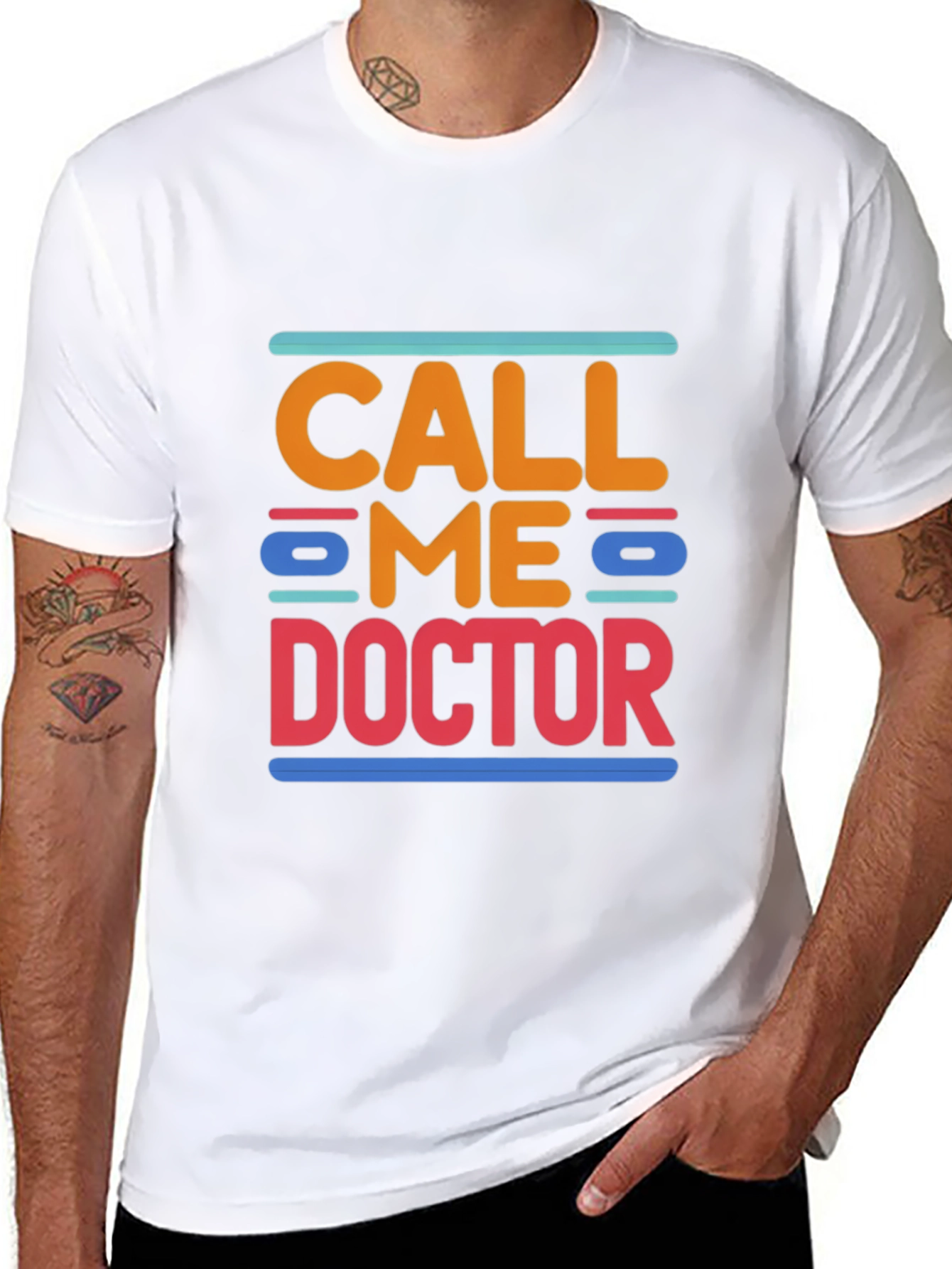 Call Me Doctor Tee - Novelty Graphic T-Shirt