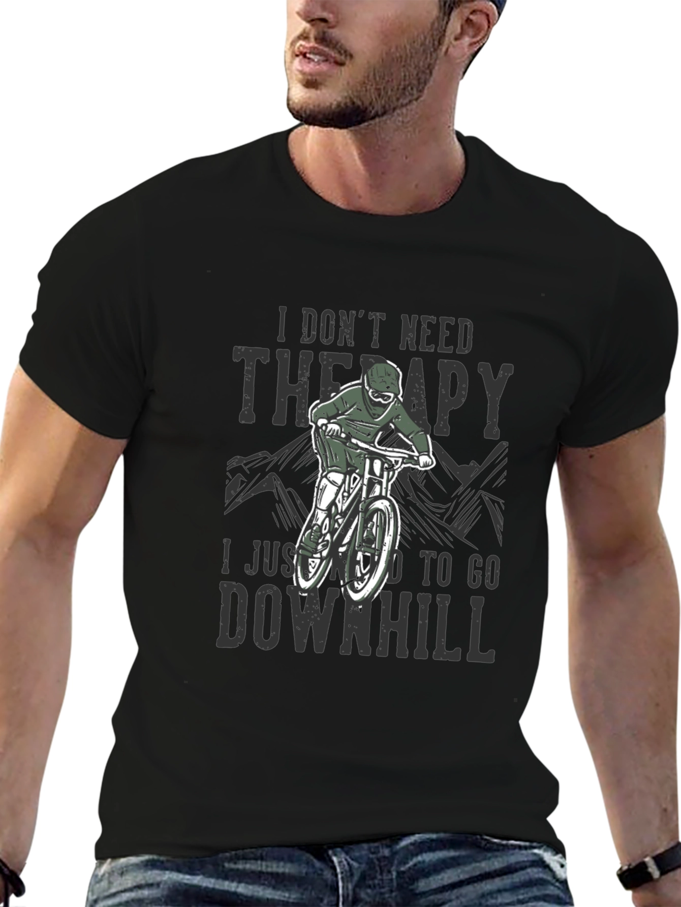 Downhill Therapy T-Shirt - Mountain Biker Tee