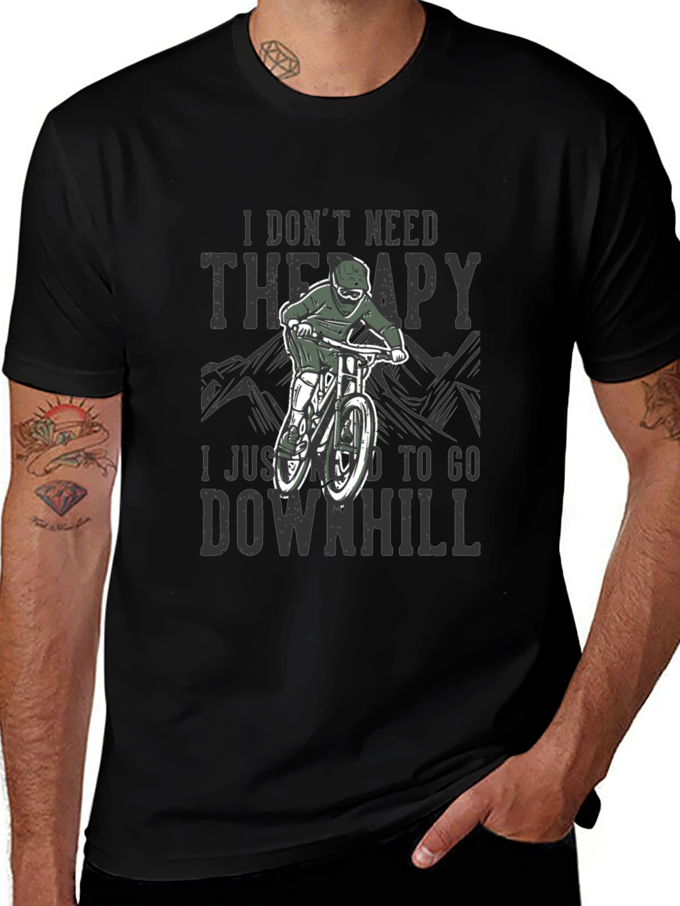 Downhill Therapy T-Shirt - Mountain Biker Tee