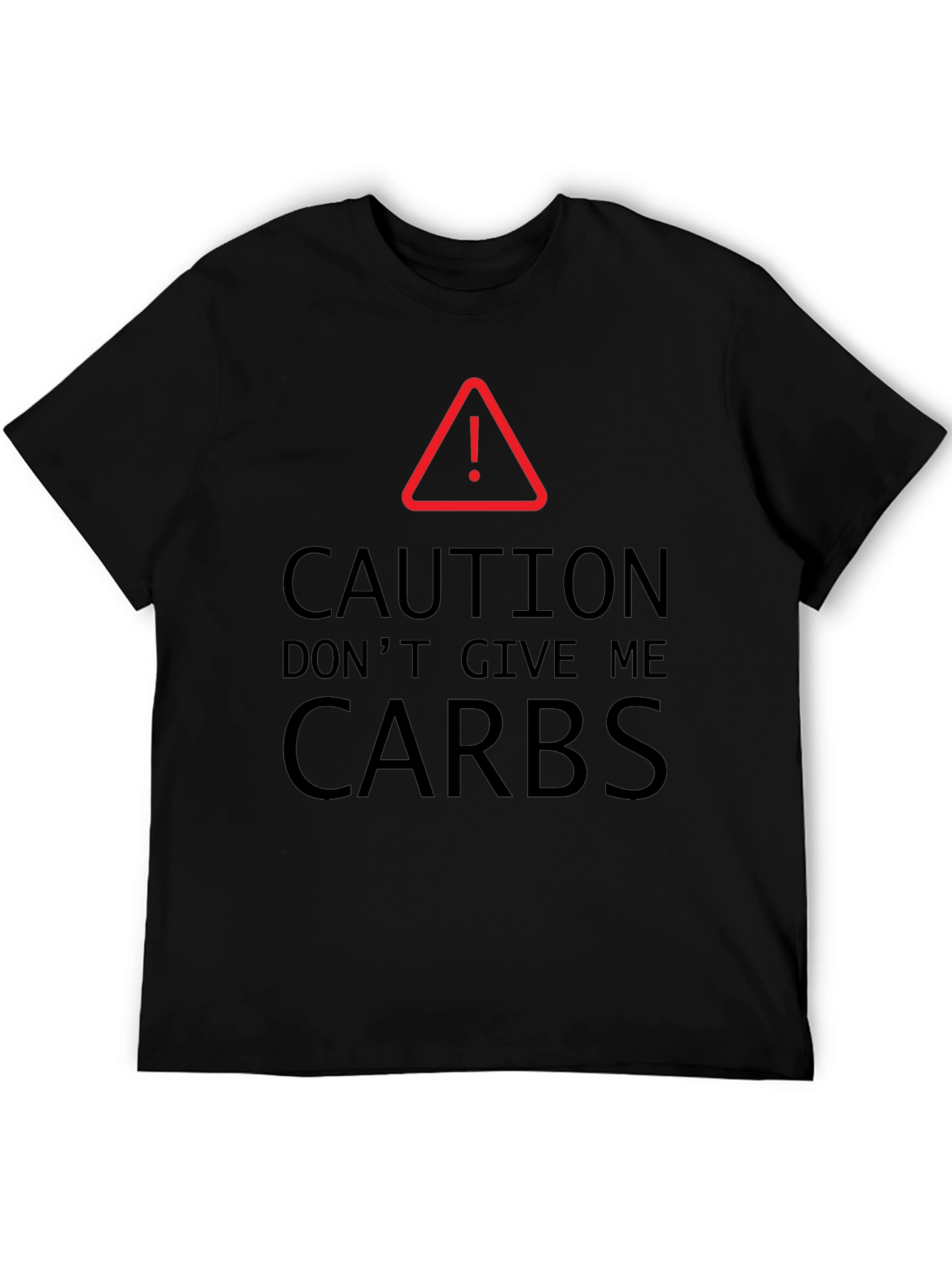 Caution: No Carbs T-Shirt Funny Keto Diet Tee
