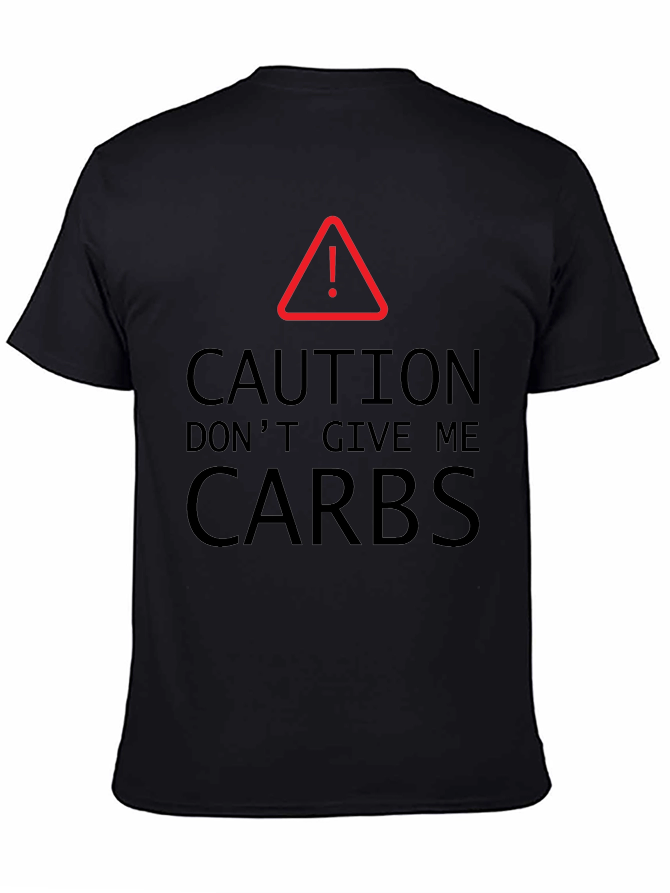 Caution: No Carbs T-Shirt Funny Keto Diet Tee