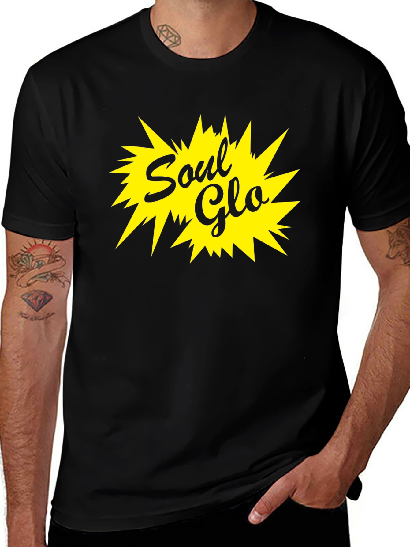 Soul Glo T-Shirt - Black Cotton Blend