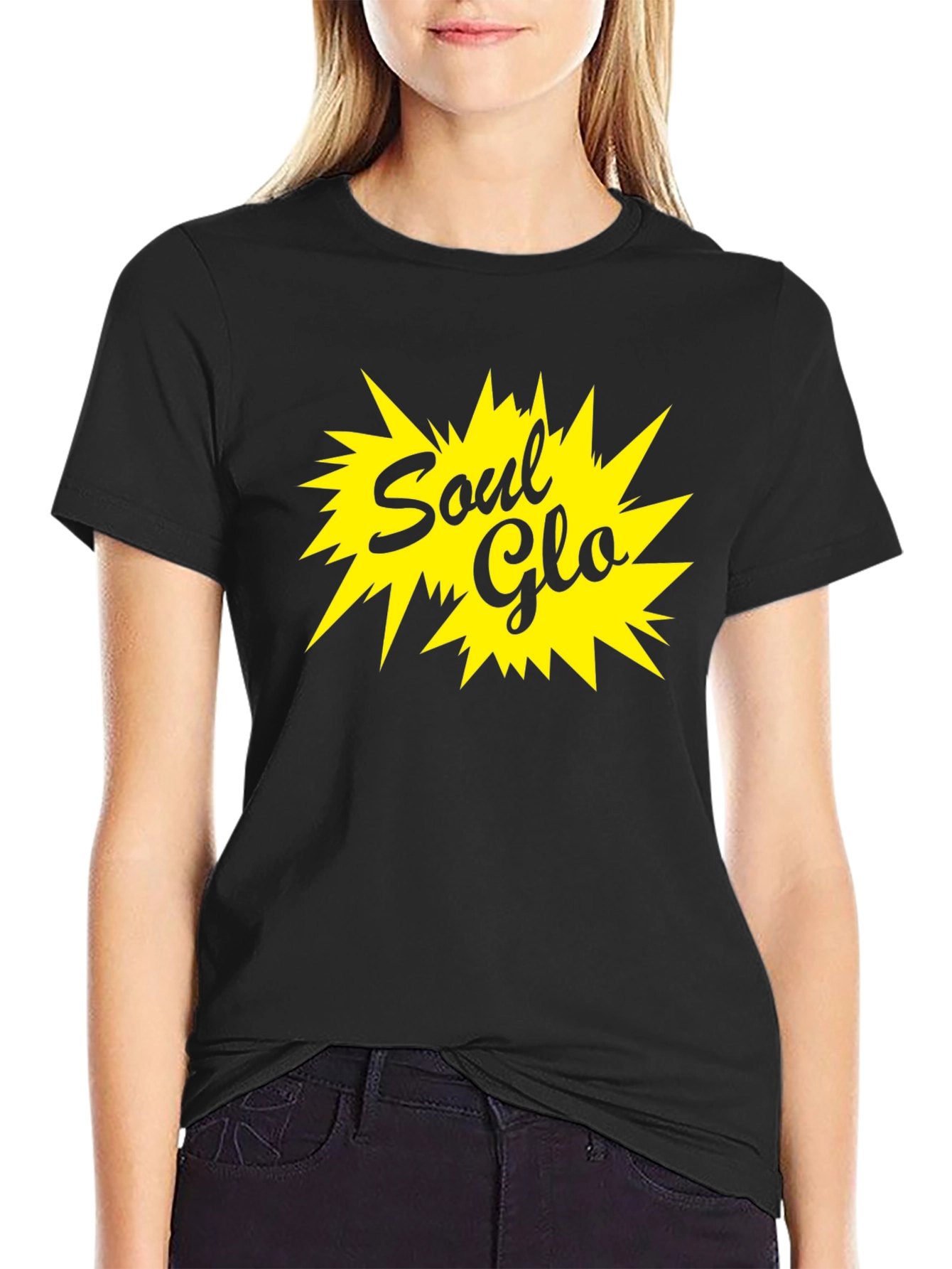 Soul Glo T-Shirt - Black Cotton Blend