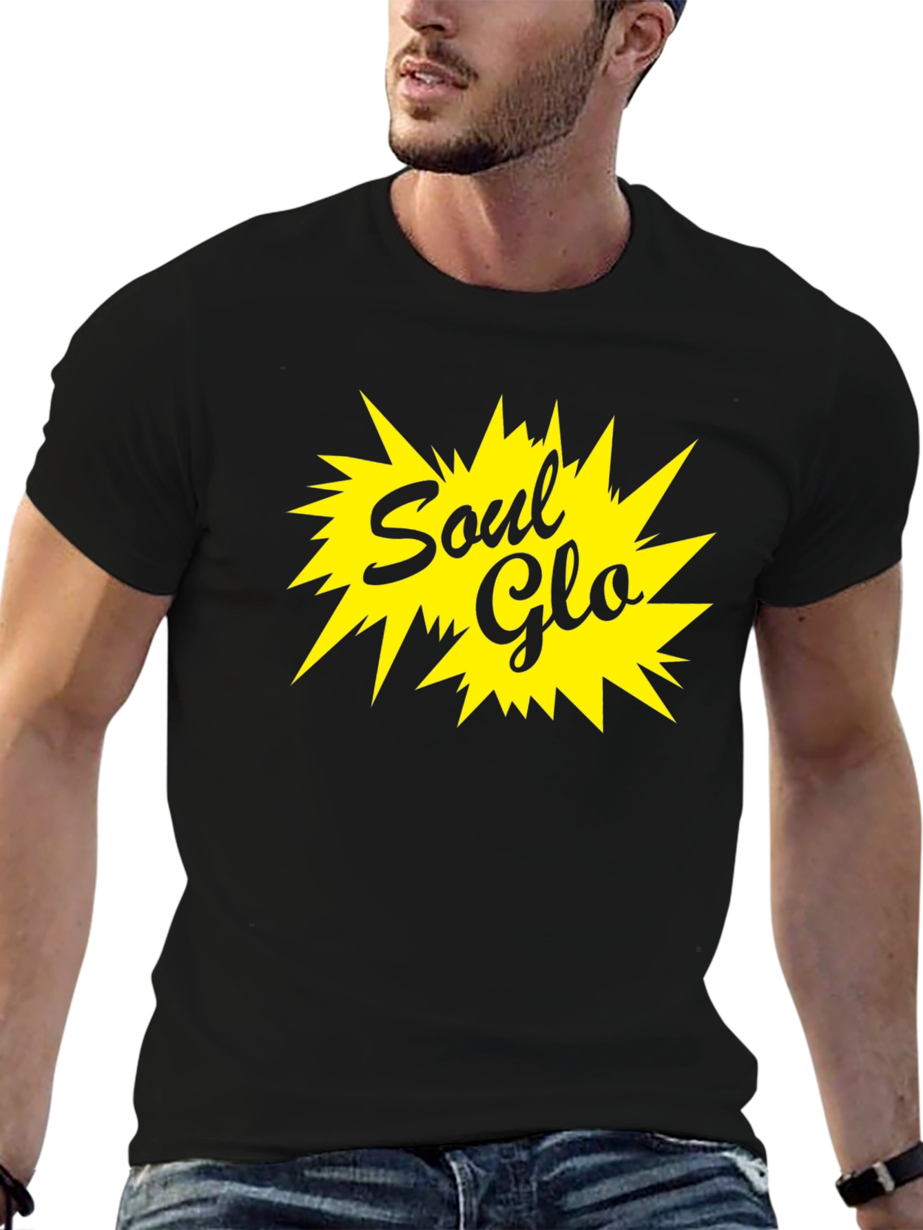 Soul Glo T-Shirt - Black Cotton Blend