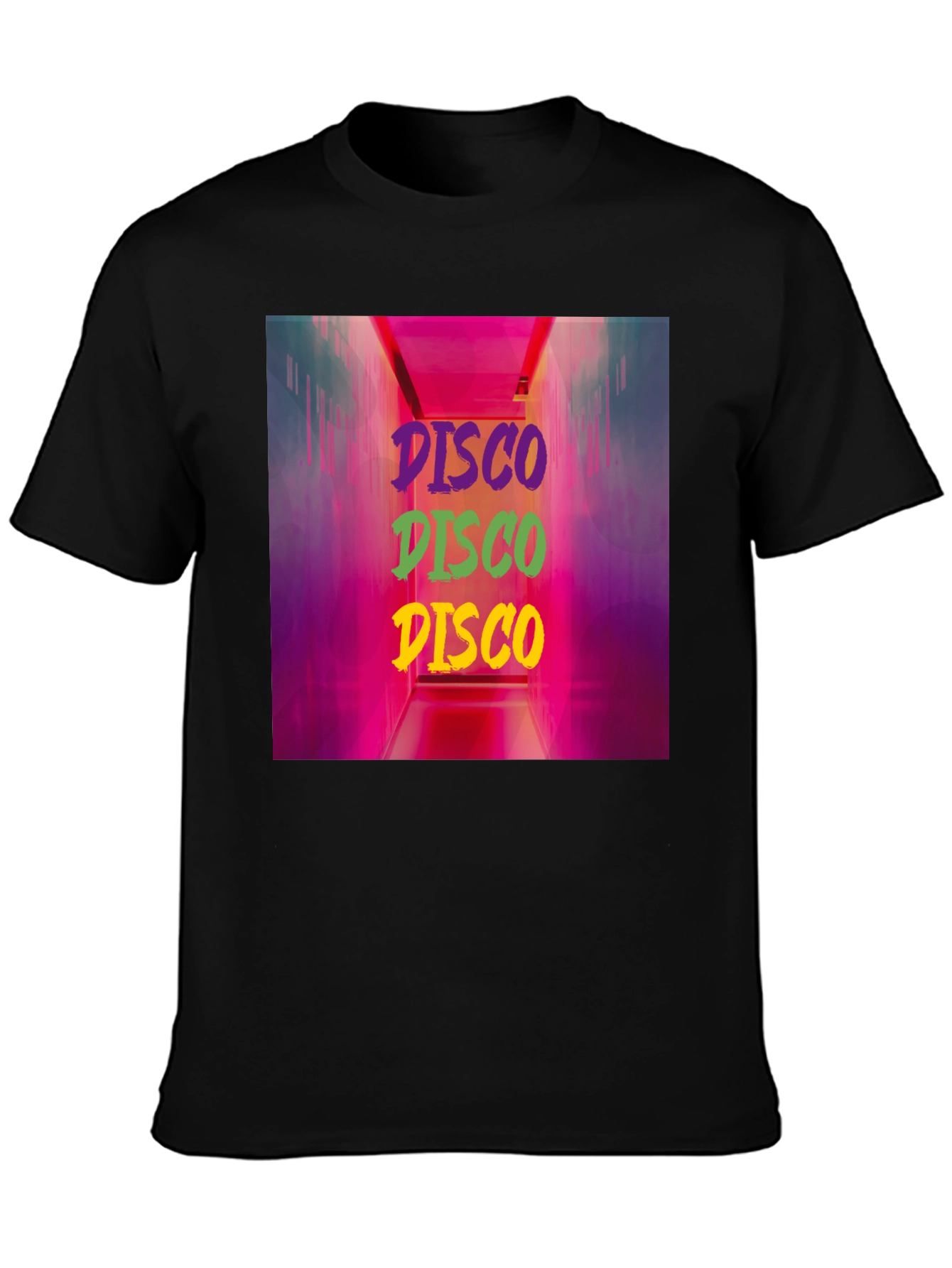 Retro Disco Graphic Print T-Shirt