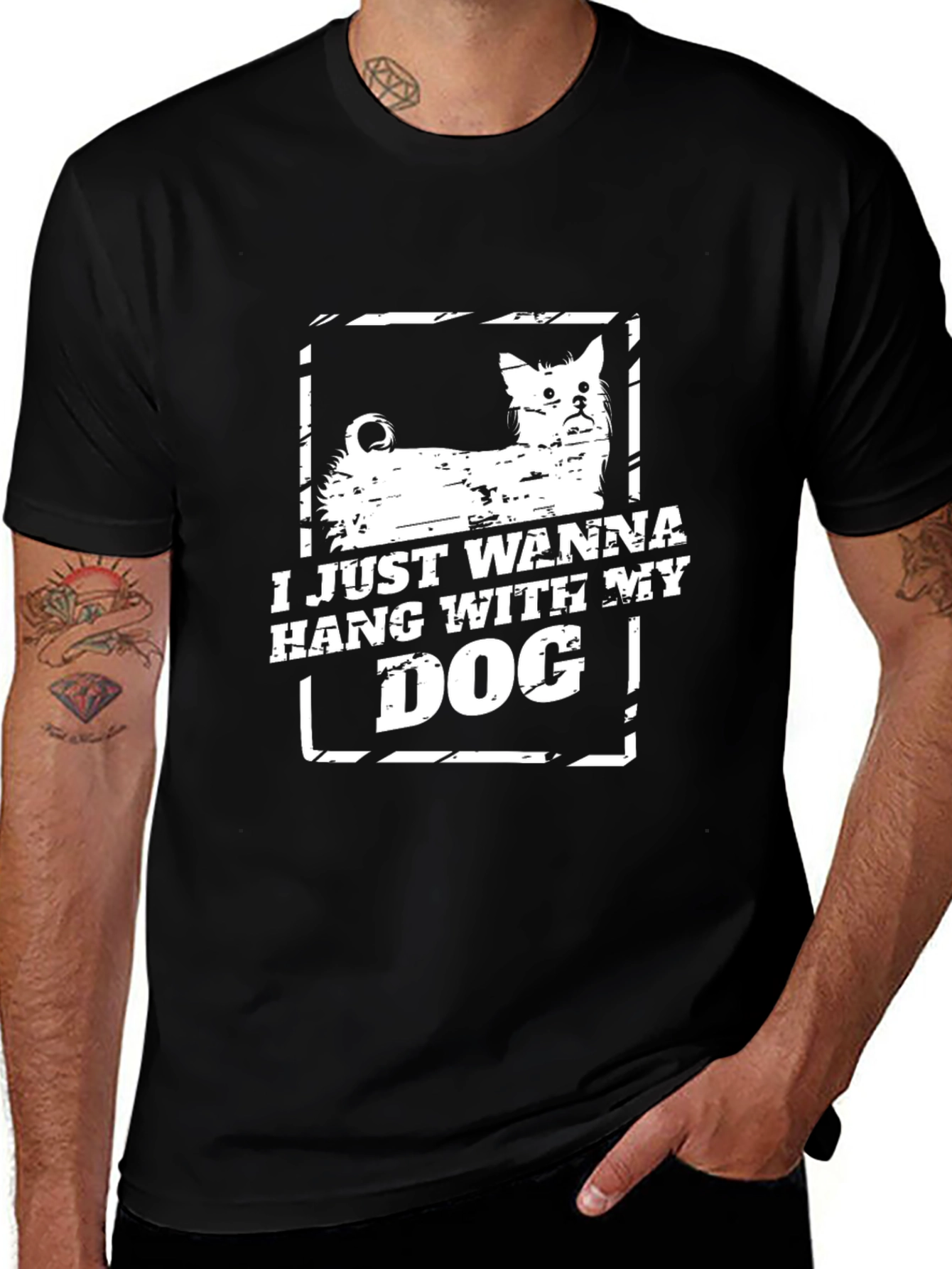 I Just Wanna Hang With My Dog Graphic Tee