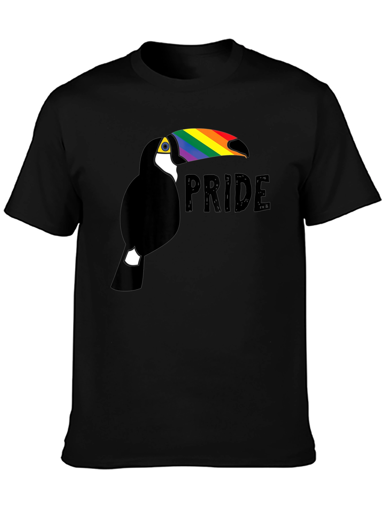 Pride Toucan Graphic Tee - Black