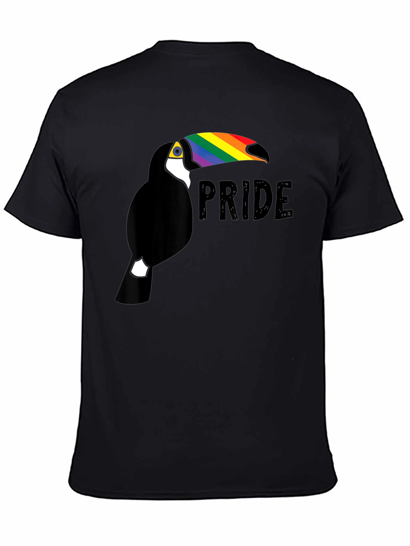 Pride Toucan Graphic Tee - Black