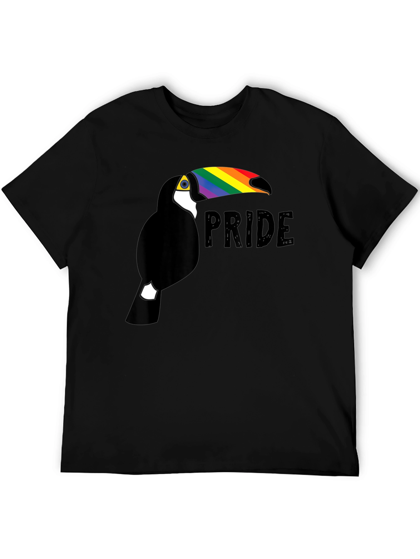 Pride Toucan Graphic Tee - Black