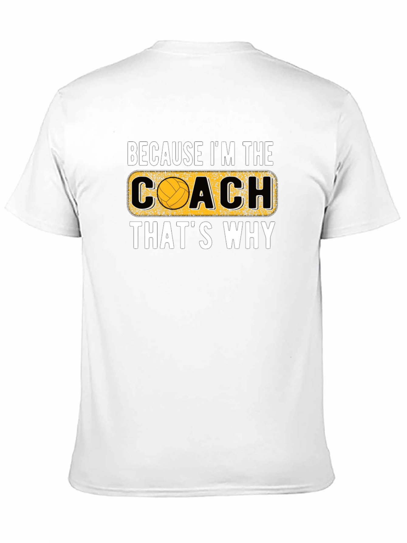 Volleyball Coach Graphic T-Shirt - Black